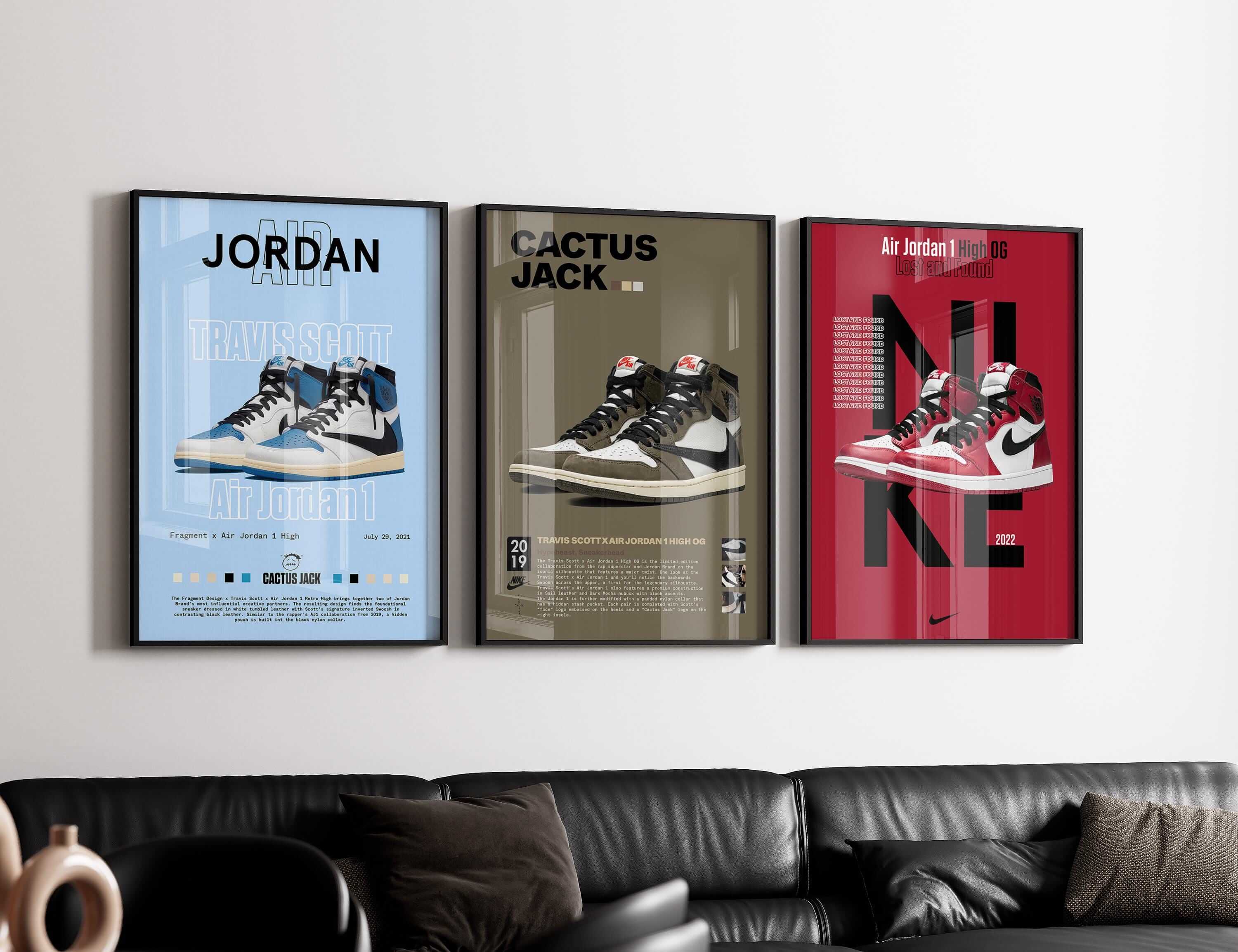 Hypebeast Sneaker Printable Poster Set of 3 - Haus of Prints
