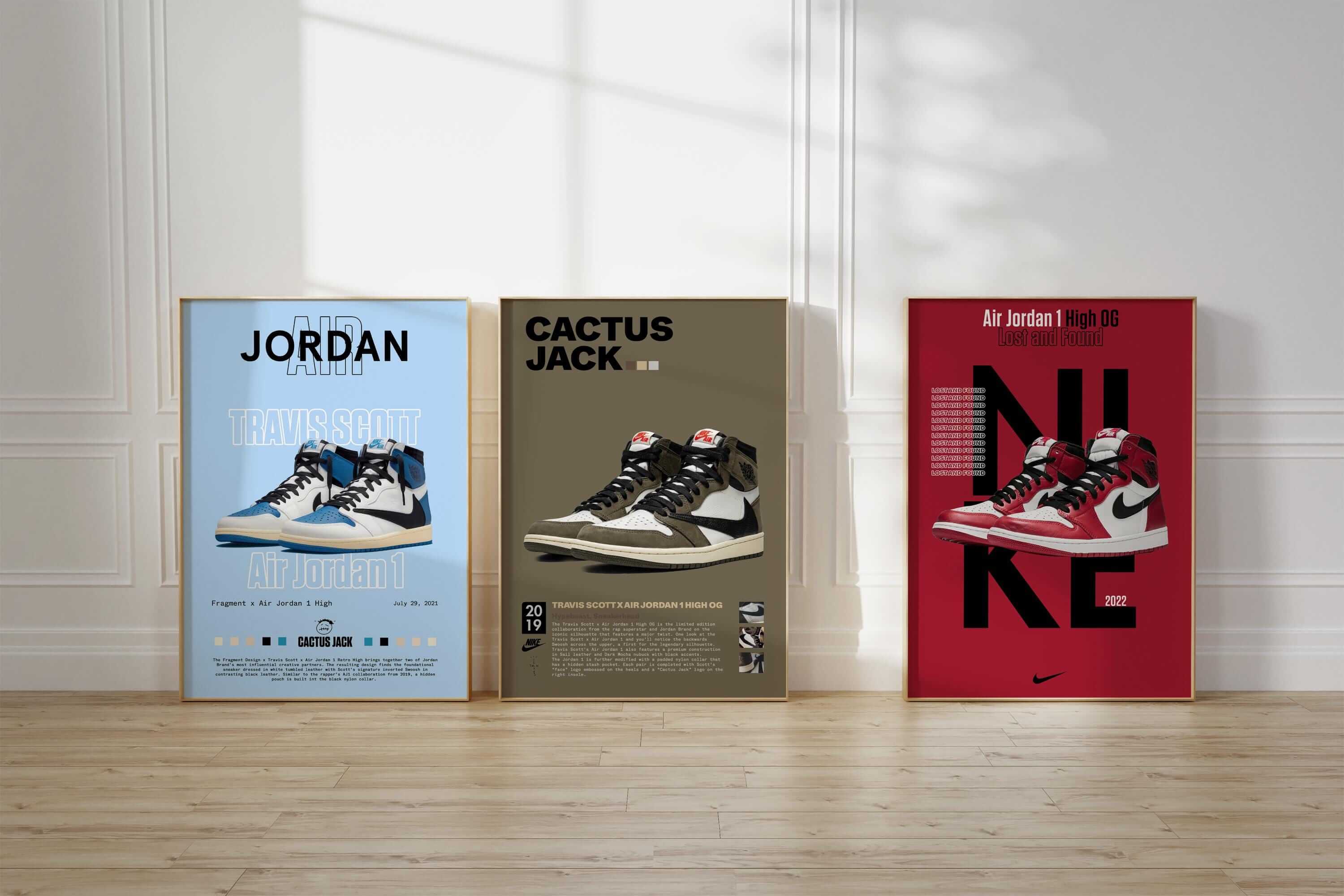Hypebeast Sneaker Printable Poster Set of 3 - Haus of Prints