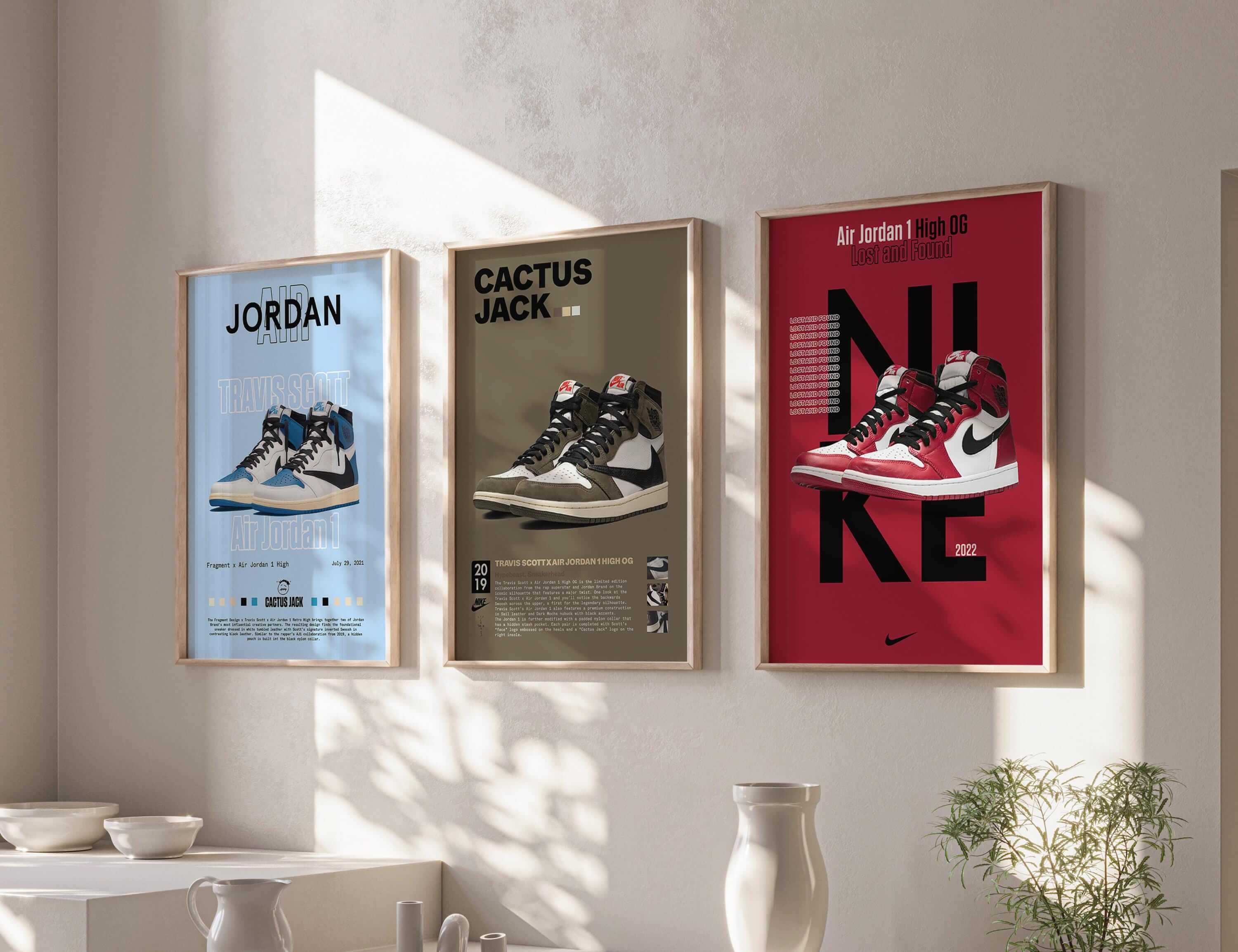 Hypebeast Sneaker Printable Poster Set of 3 - Haus of Prints