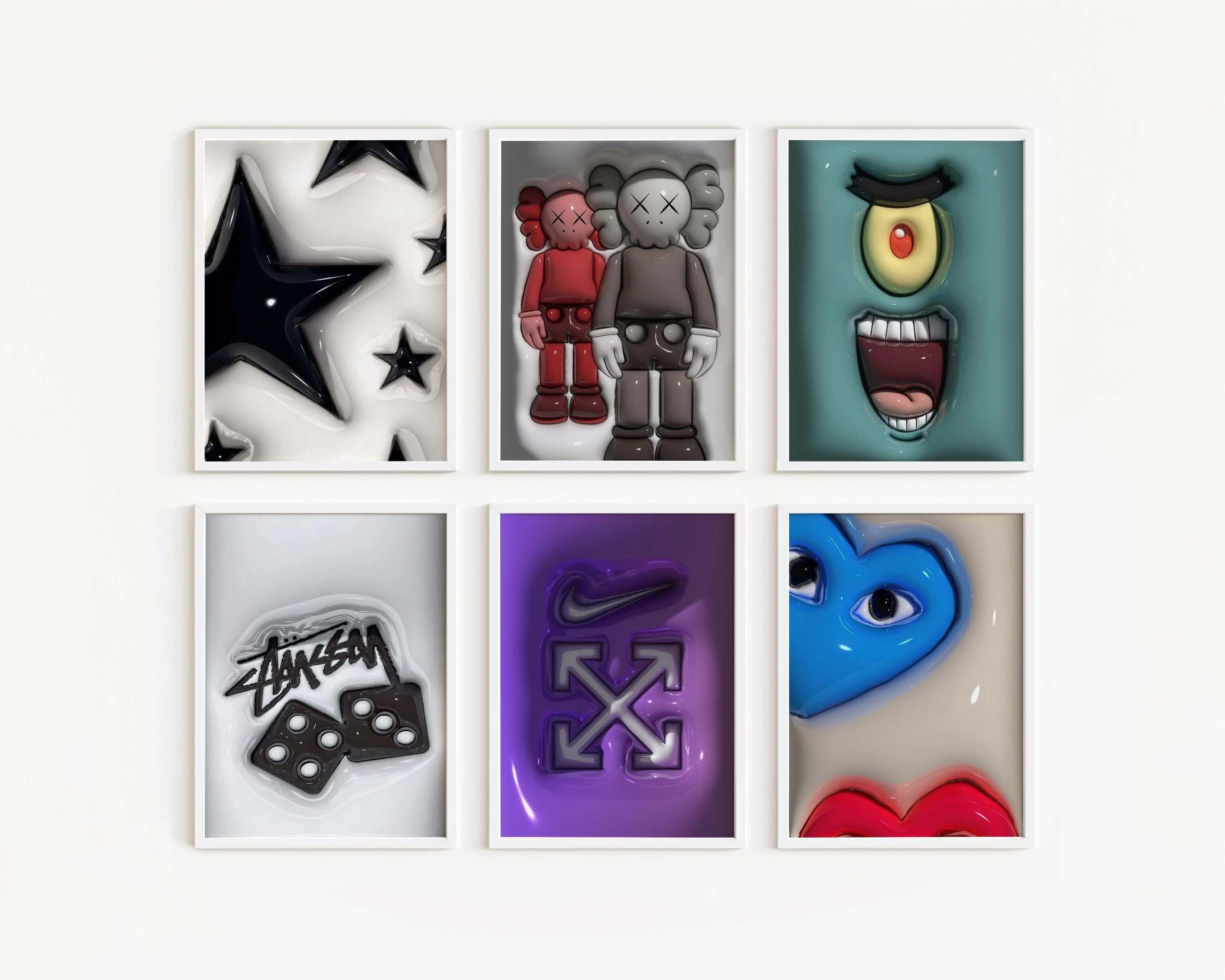 Hypebeast Wall Art Set of 6 - Haus of Prints