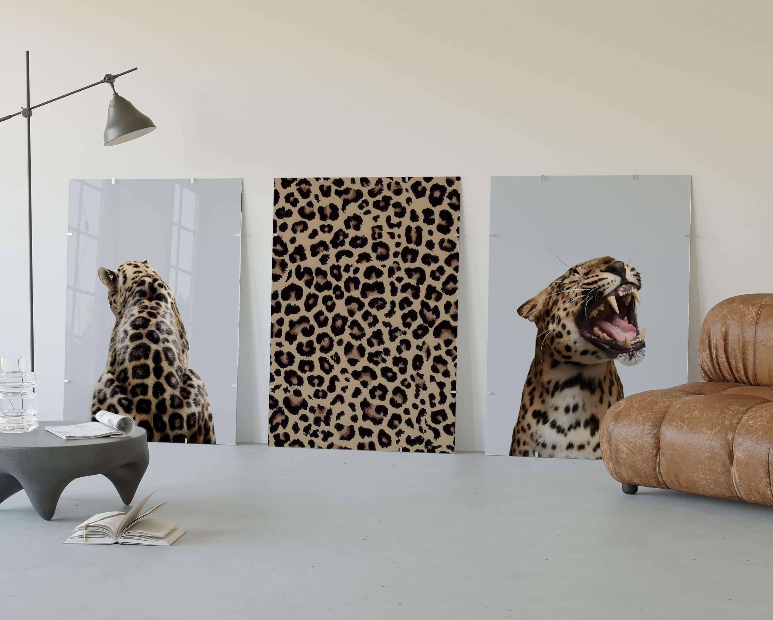 Leopard Design Wall Art Set of 3 - Haus of Prints