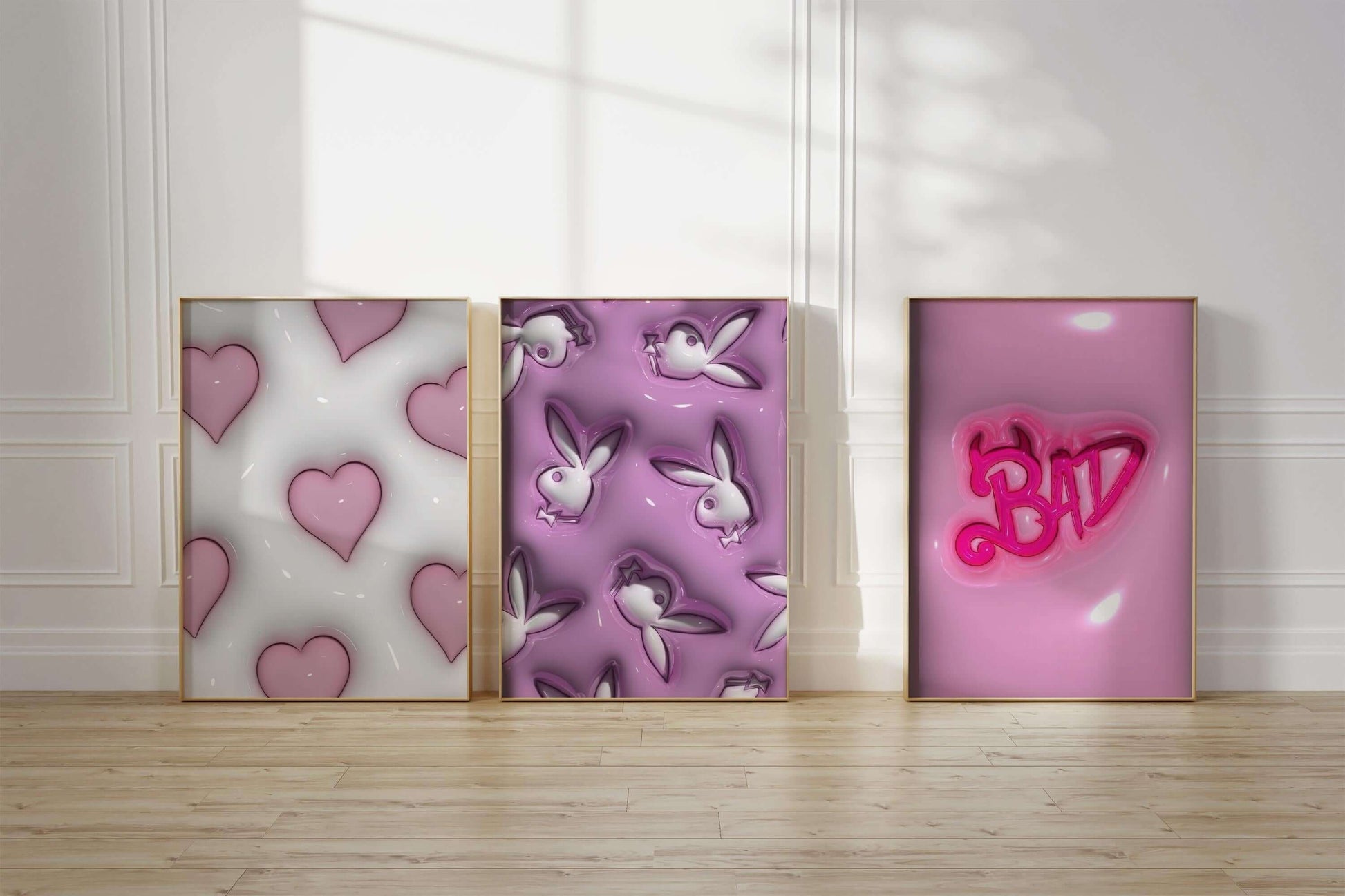 Luxury 3D Art Prints Set of 12 - Haus of Prints