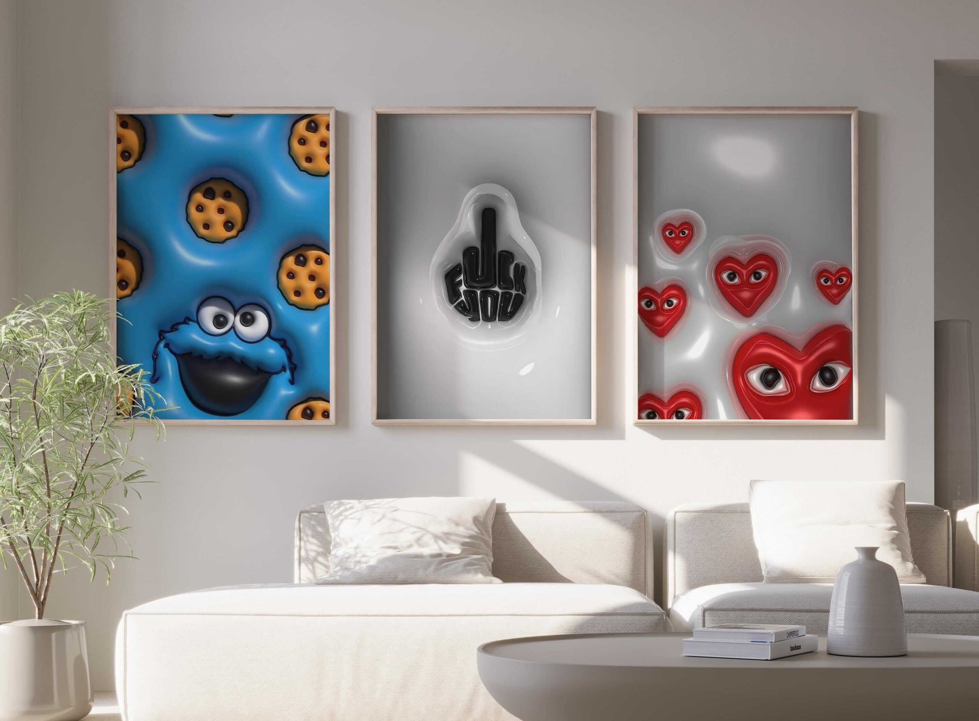 Luxury 3D Art Prints Set of 12 - Haus of Prints