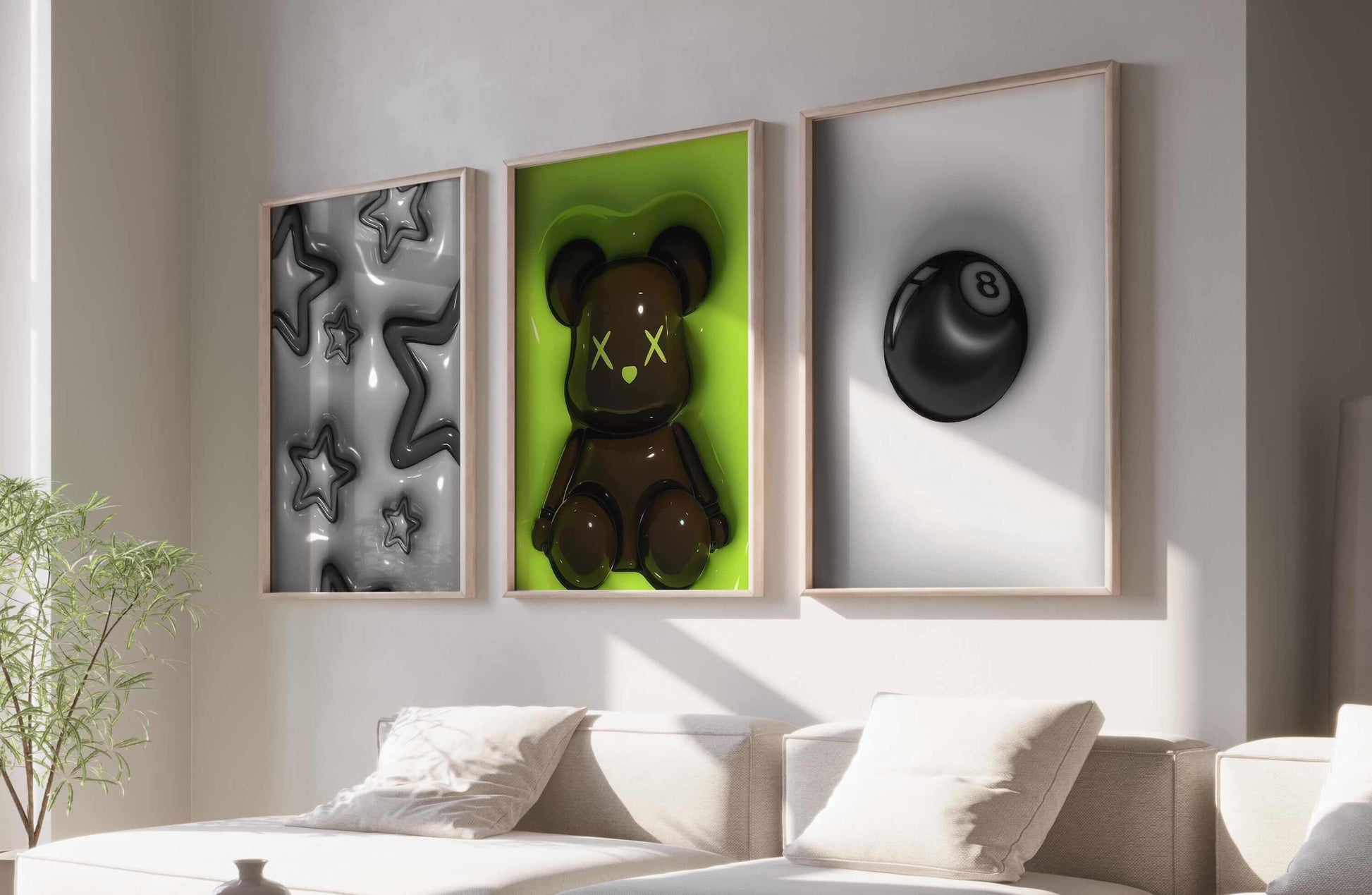 Luxury 3D Art Prints Set of 12 - Haus of Prints