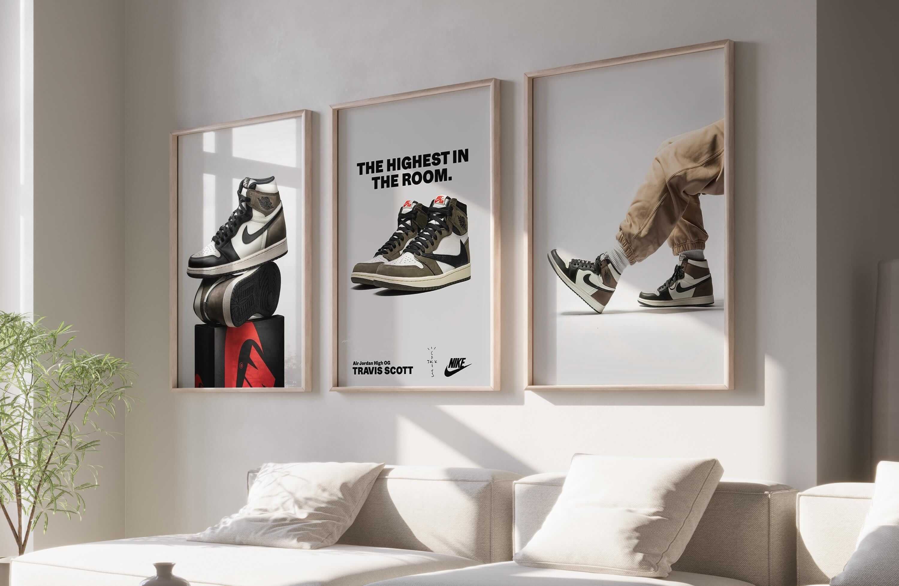 Luxury Fashion Air Jordan Wall Art Set of 3 - Haus of Prints