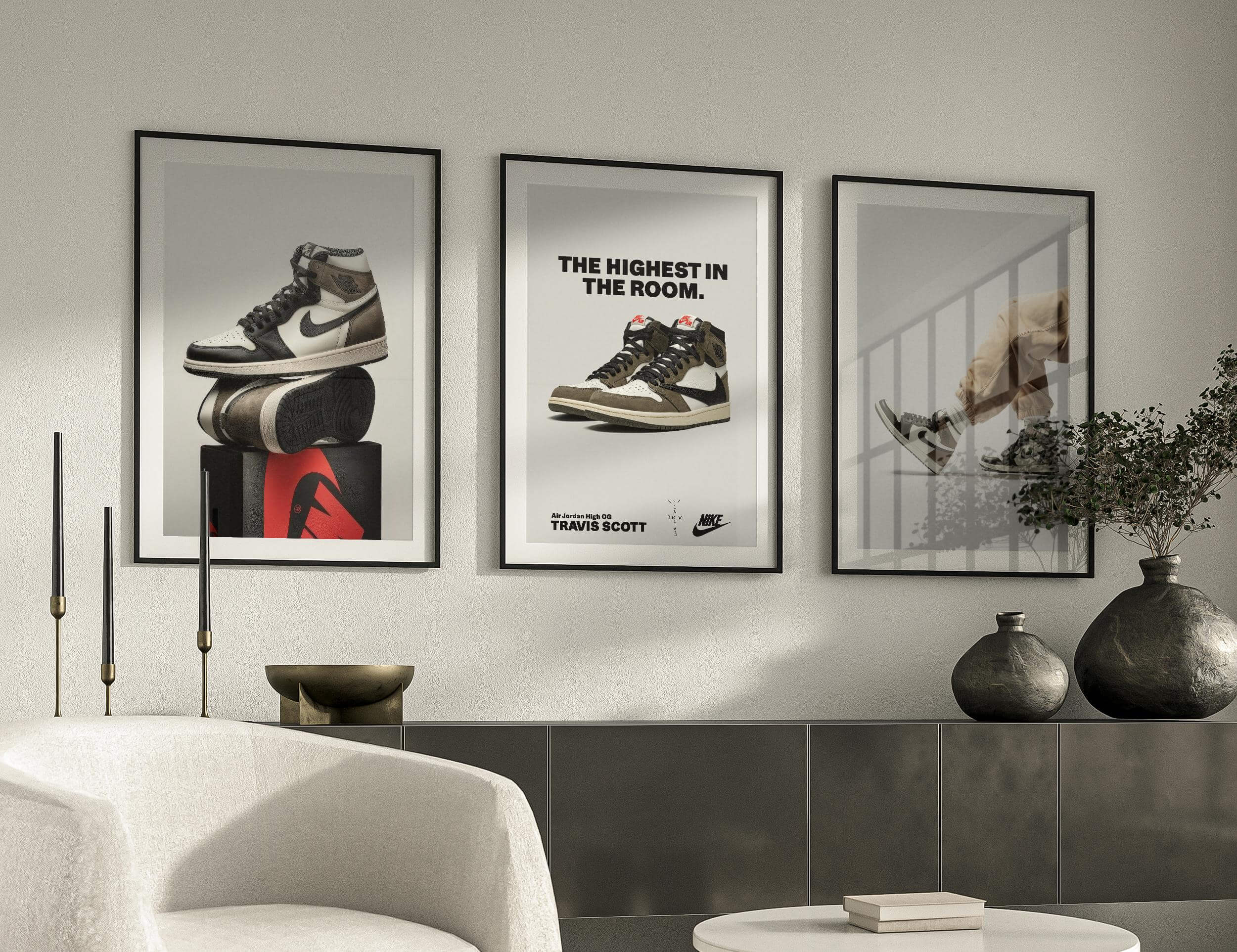 Luxury Fashion Air Jordan Wall Art Set of 3 - Haus of Prints