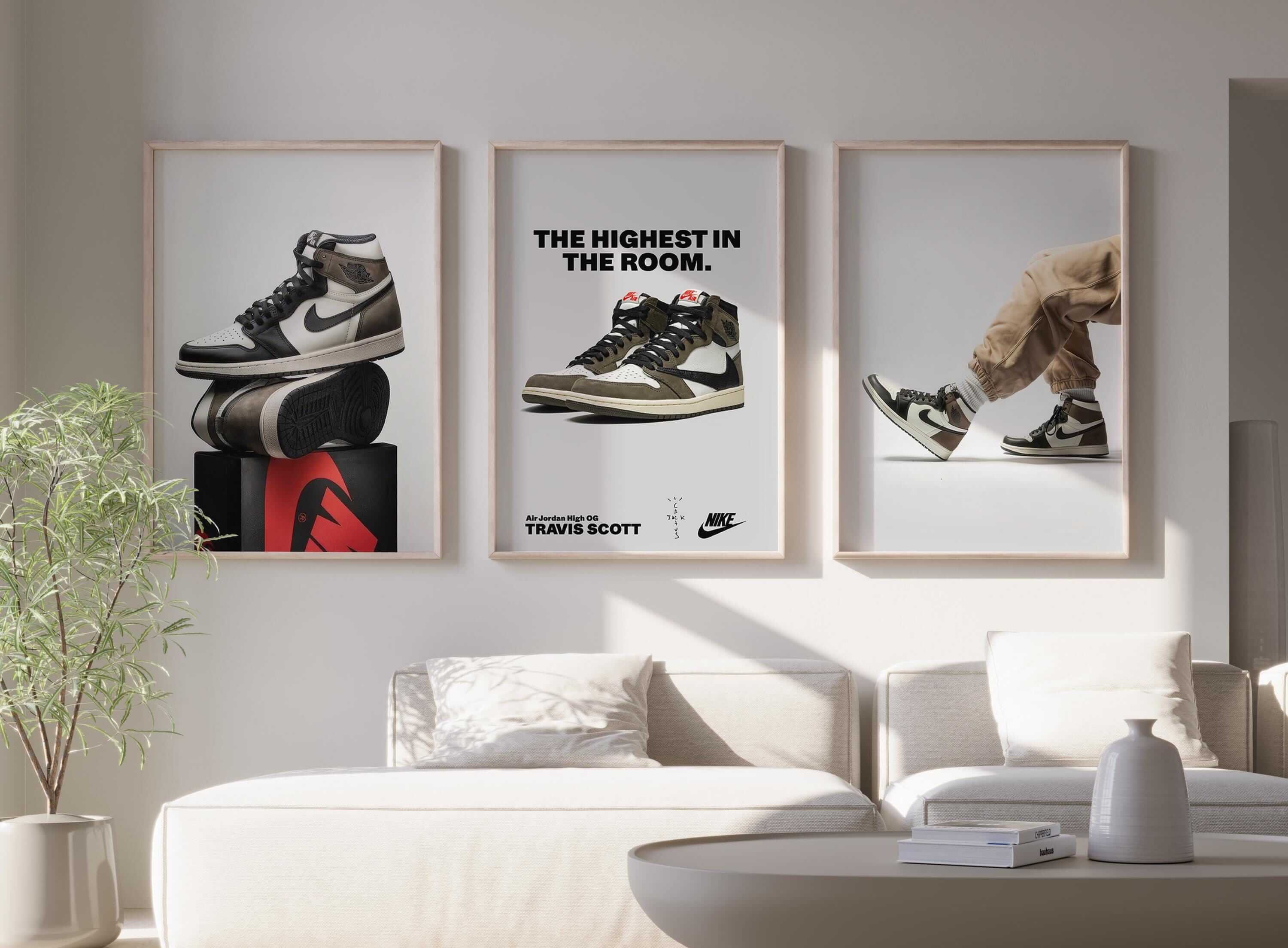 Luxury Fashion Air Jordan Wall Art Set of 3 - Haus of Prints