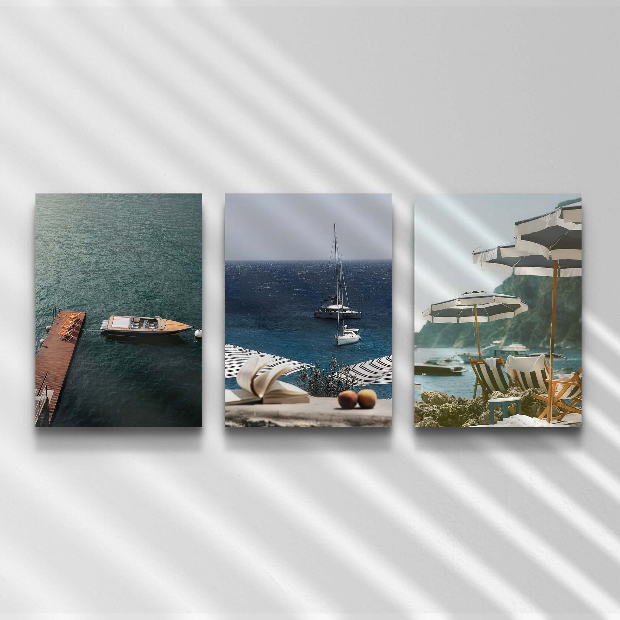 Luxury Seascape Travel Poster Set of 3 - Haus of Prints