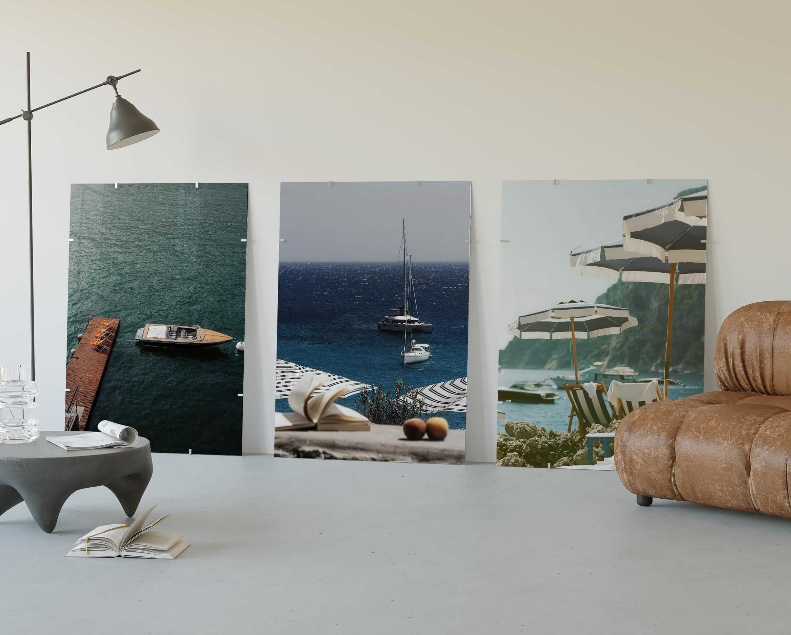 Luxury Seascape Travel Poster Set of 3 - Haus of Prints