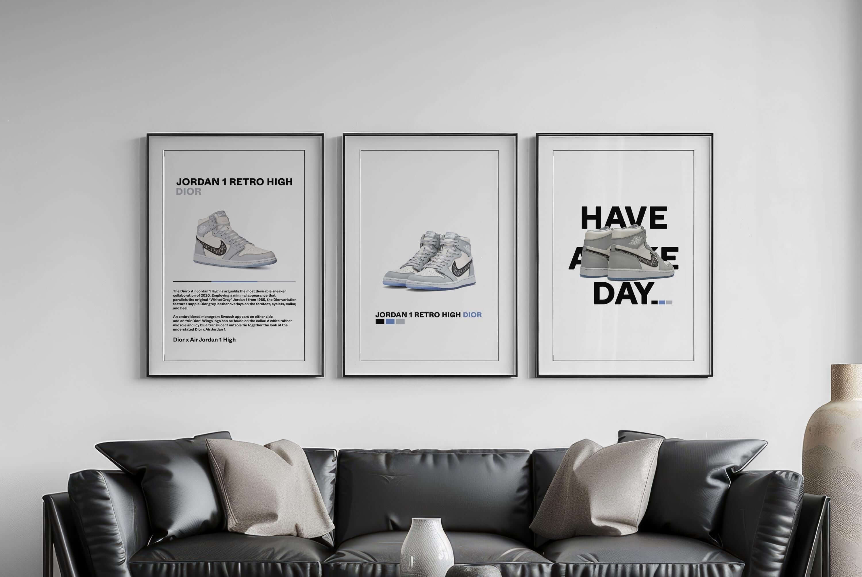 Luxury Sneaker Wall Art Set of 3 - Haus of Prints