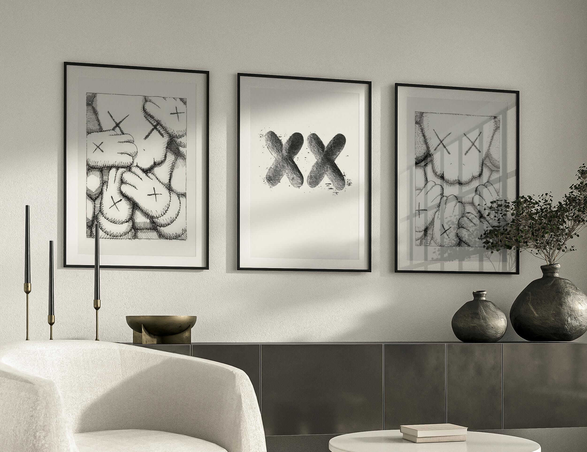 Minimal Hypebeast Poster Set of 3 - Haus of Prints