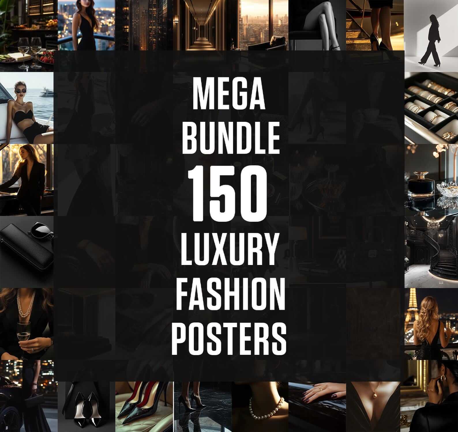 Modern Luxury Wall Art Set of 150 - Haus of Prints