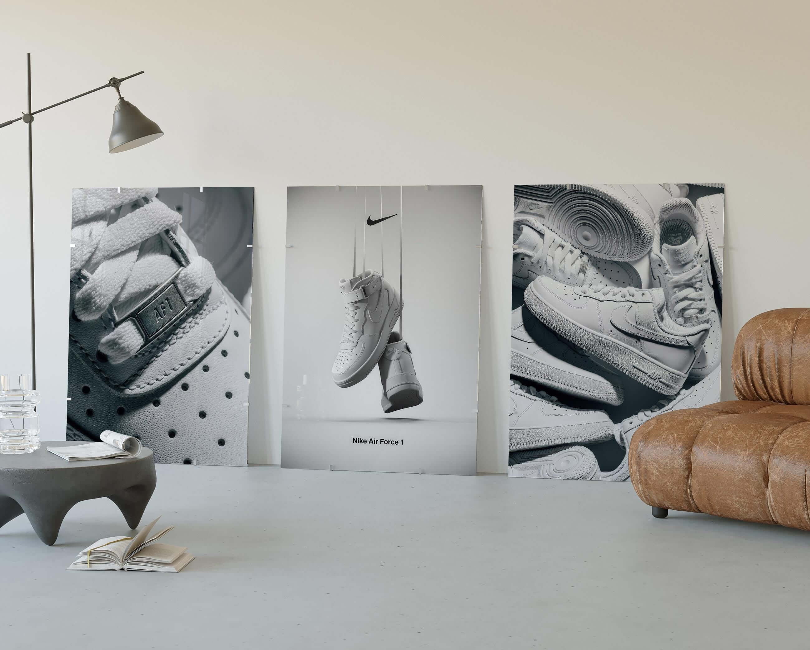Nike Air Force 1 Wall Art Set of 3 - Haus of Prints