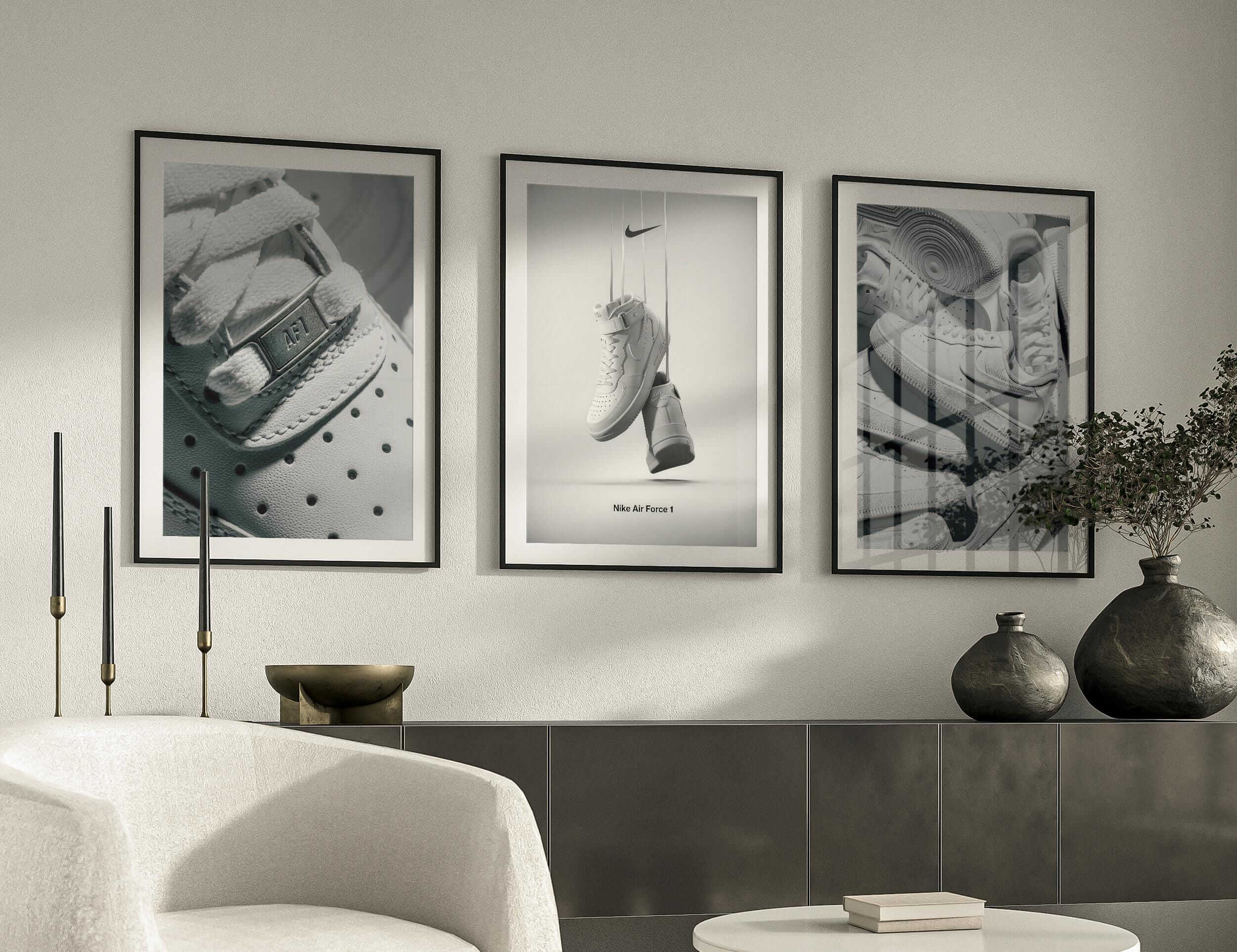 Nike Air Force 1 Wall Art Set of 3 - Haus of Prints