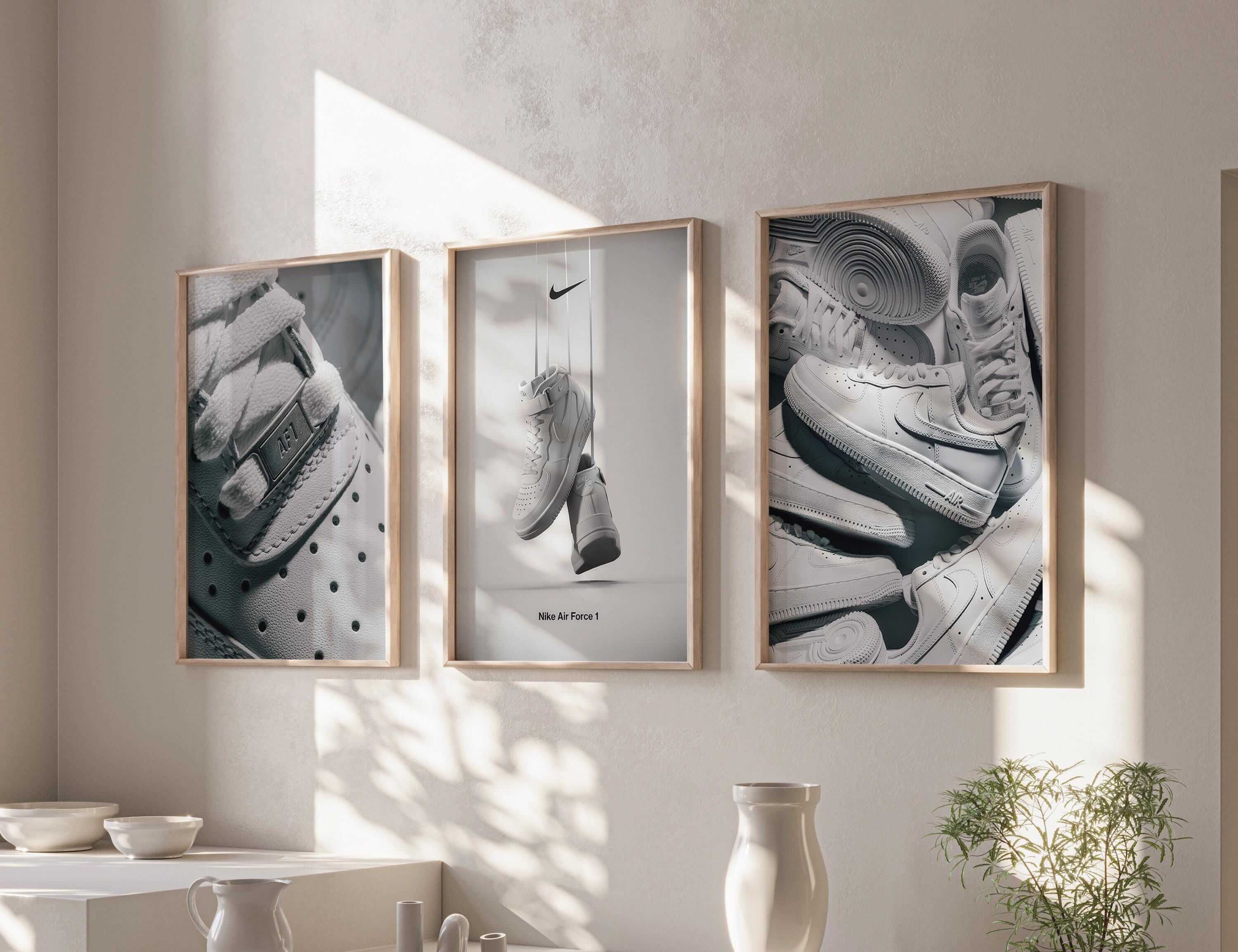 Nike Air Force 1 Wall Art Set of 3 - Haus of Prints