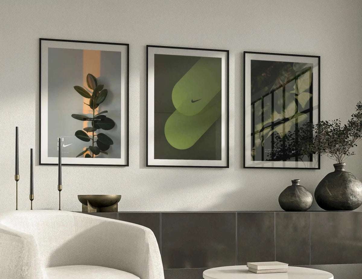 HAUS OF PRINTS Nike Luxury Wall Art Set of 3 - FASHION featuring Nike Luxury Wall Art design elements