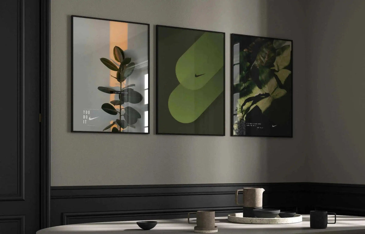 HAUS OF PRINTS Nike Luxury Wall Art Set of 3 - FASHION featuring Nike Luxury Wall Art design elements