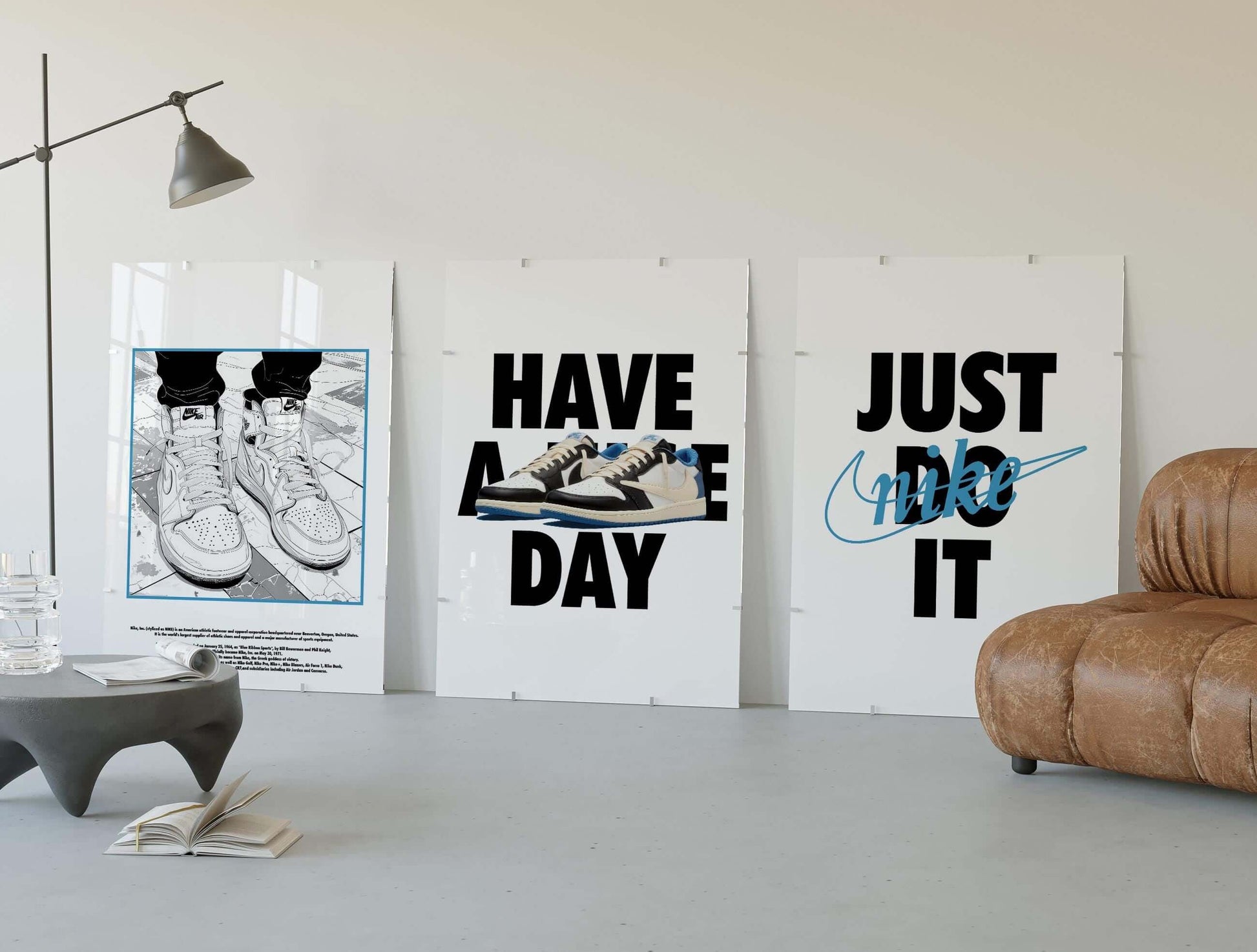 Nike Sneaker Wall Art Set of 3 - Haus of Prints