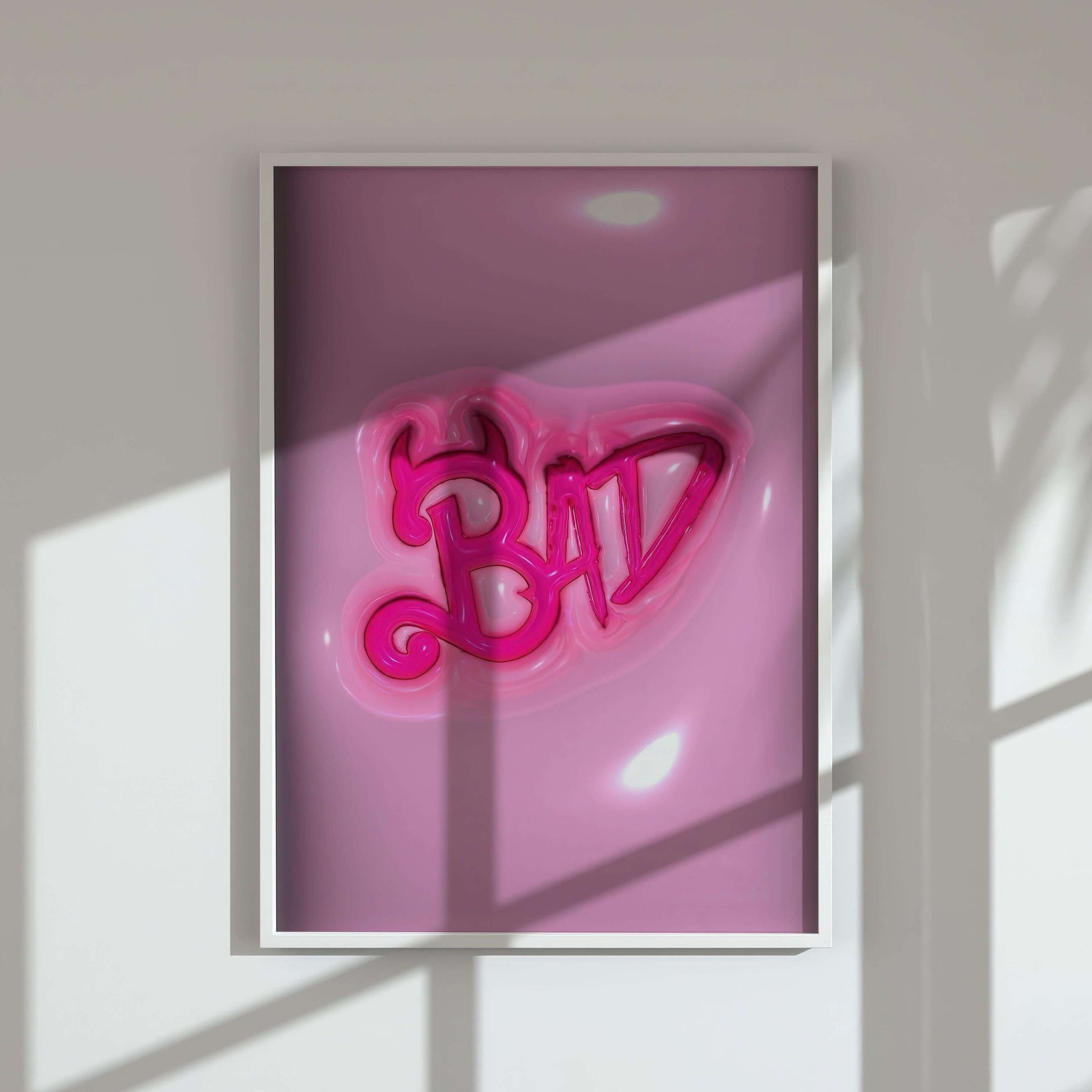 PINK Hypebeast 3D Poster Set of 3 - Haus of Prints