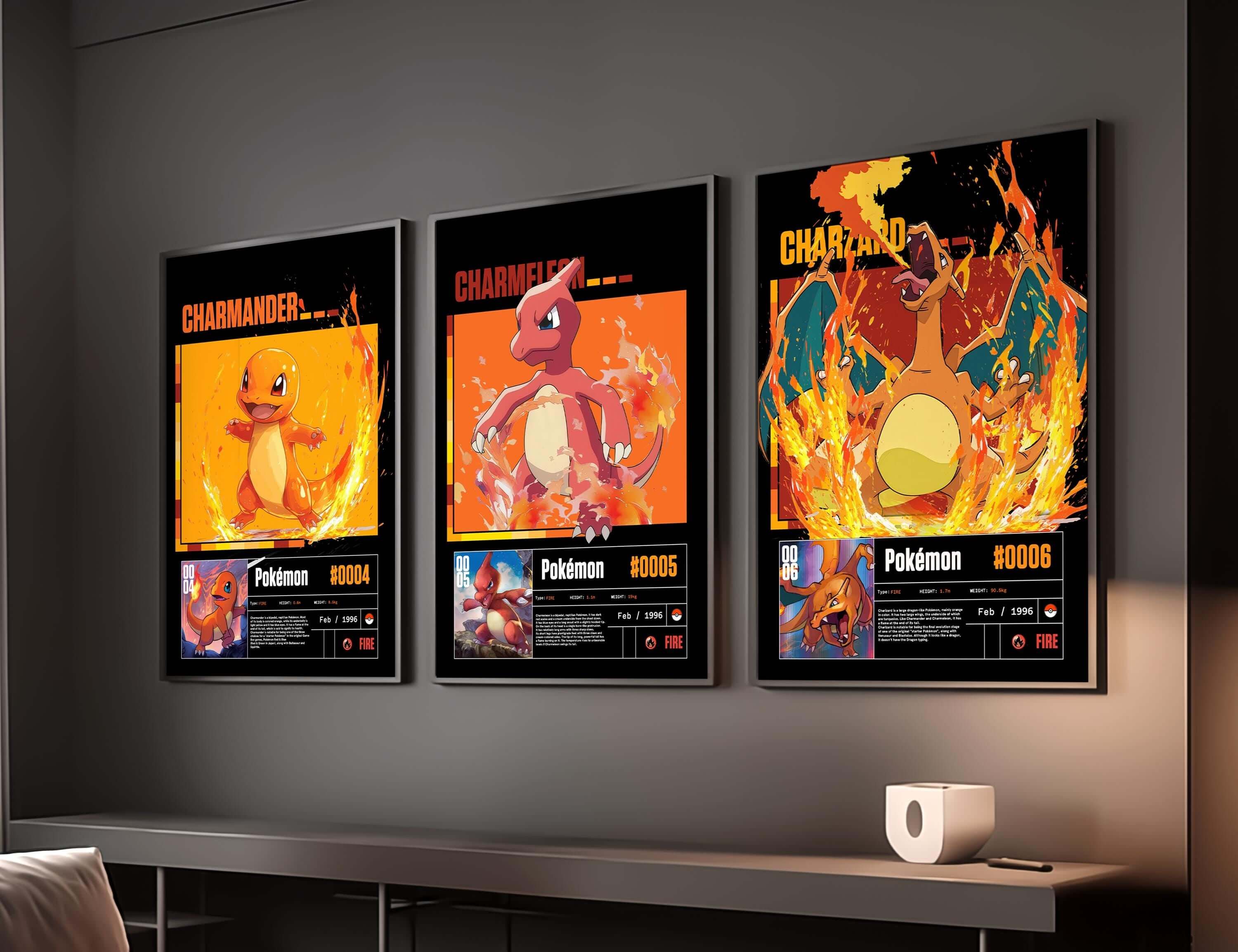 POKEMON Printable Poster Set of 3 - Haus of Prints