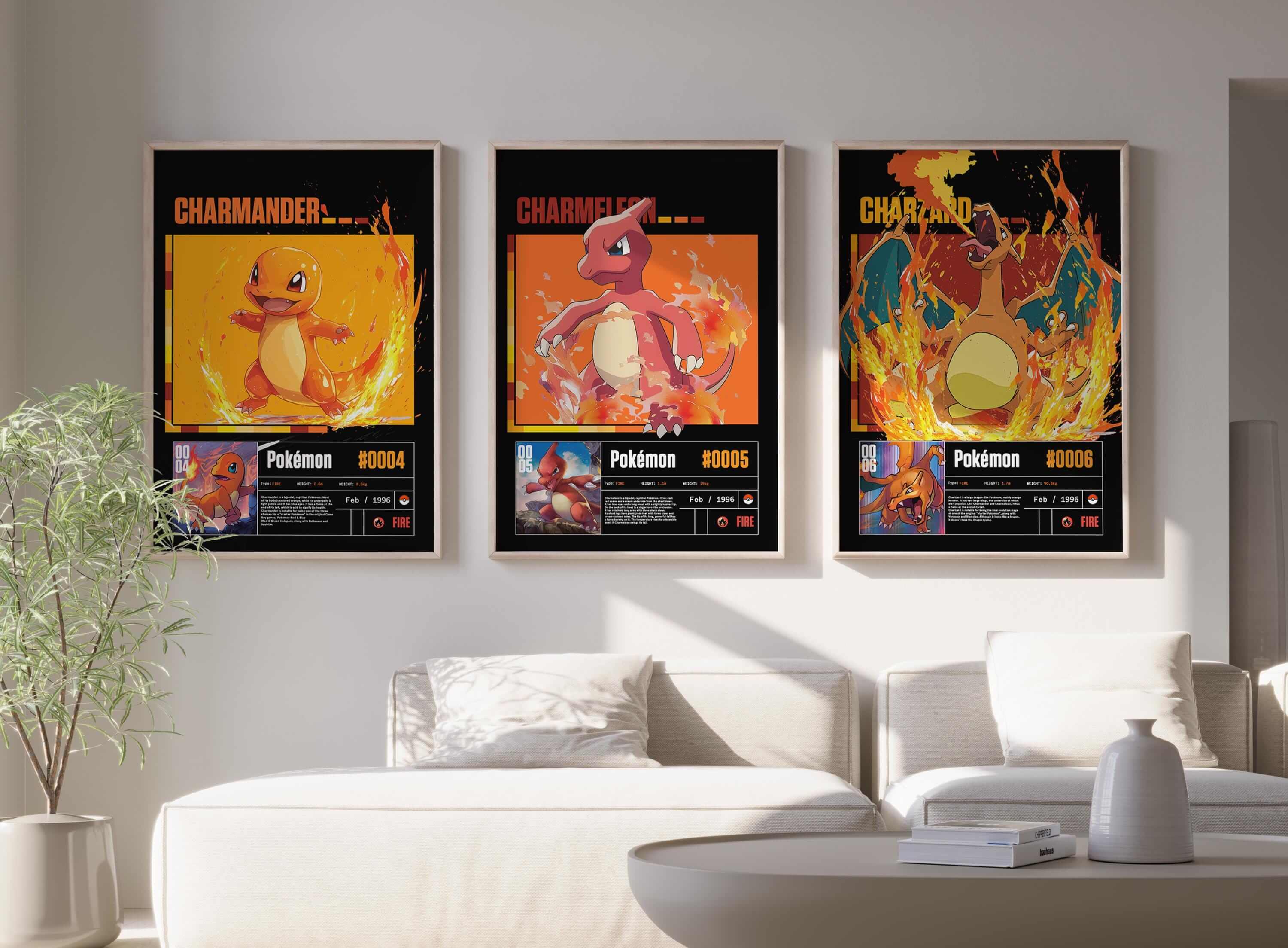 POKEMON Printable Poster Set of 3 - Haus of Prints