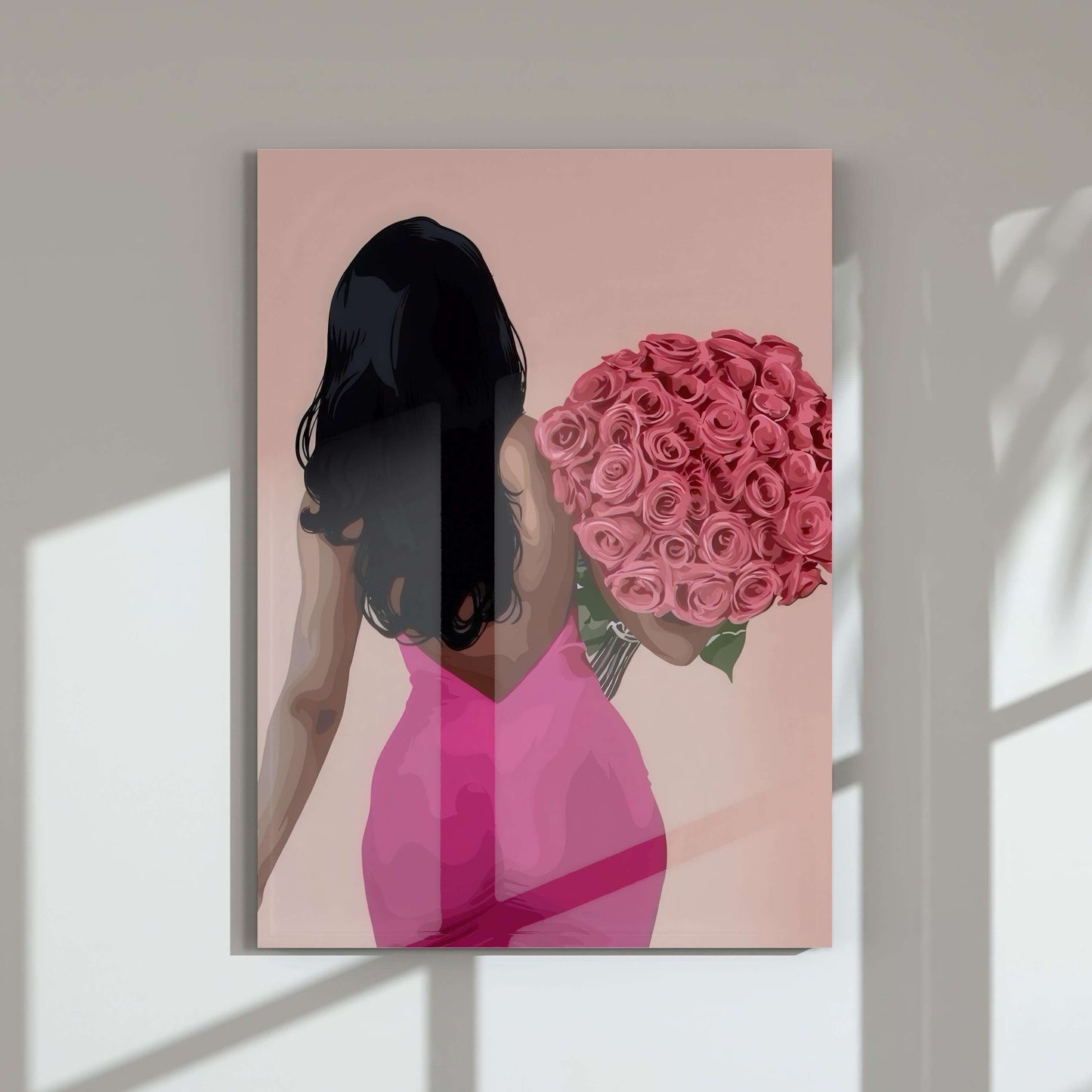 Pink Black Girl Poster Set of 6 - Haus of Prints