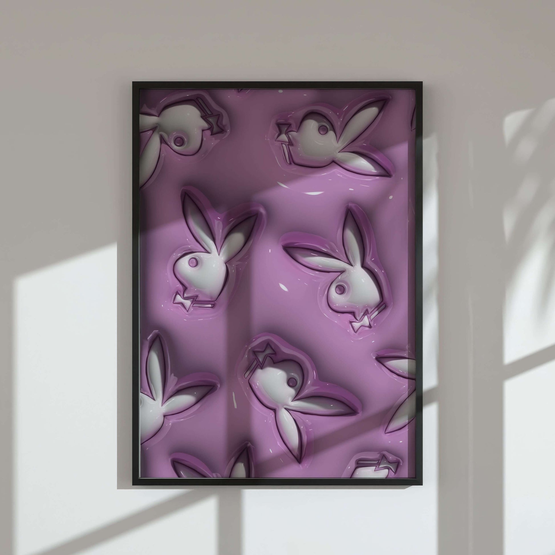 Pink Hypebeast 3D Wall Art Prints Set of 3 - Haus of Prints