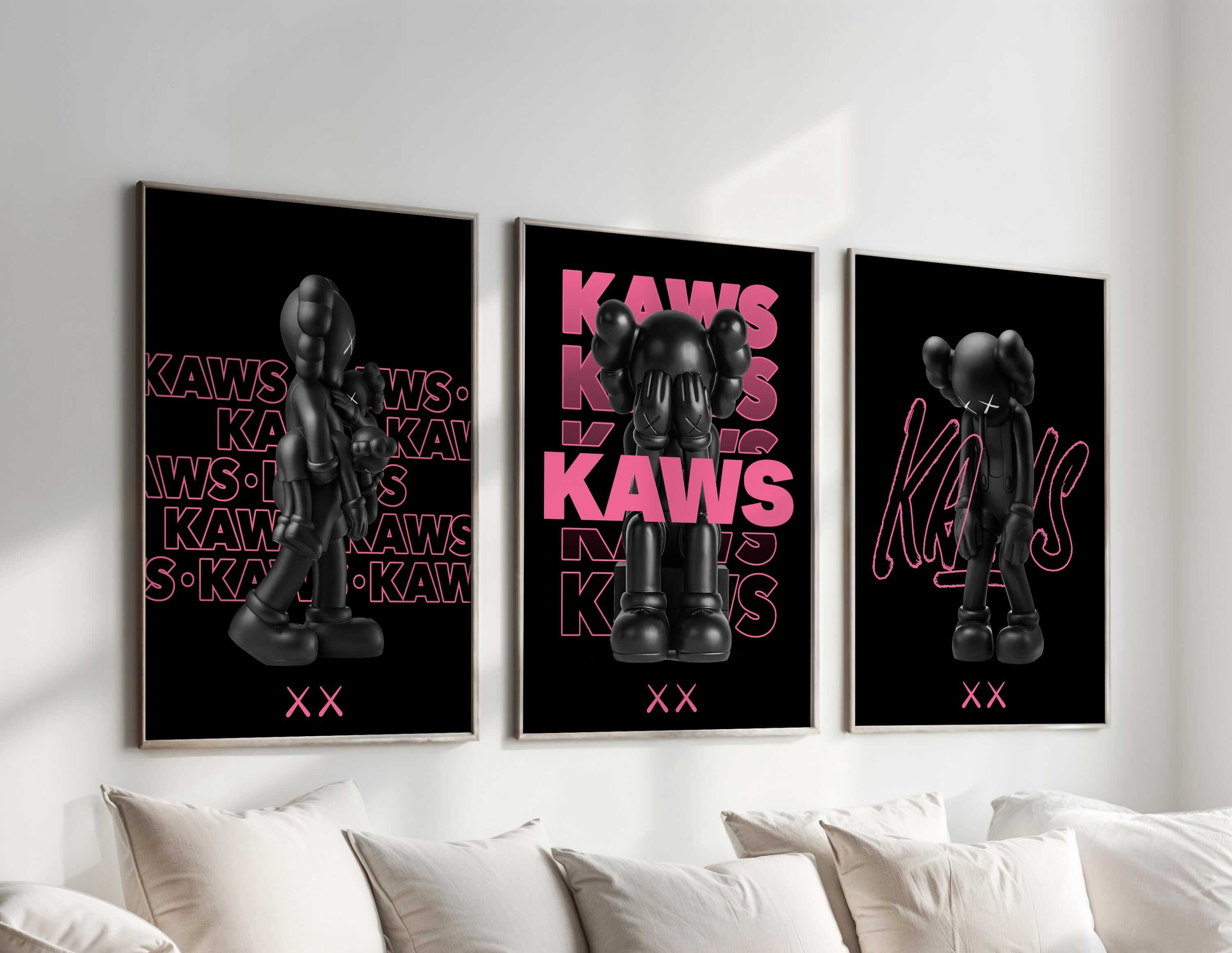 Pink Hypebeast Poster Set of 3 - Haus of Prints