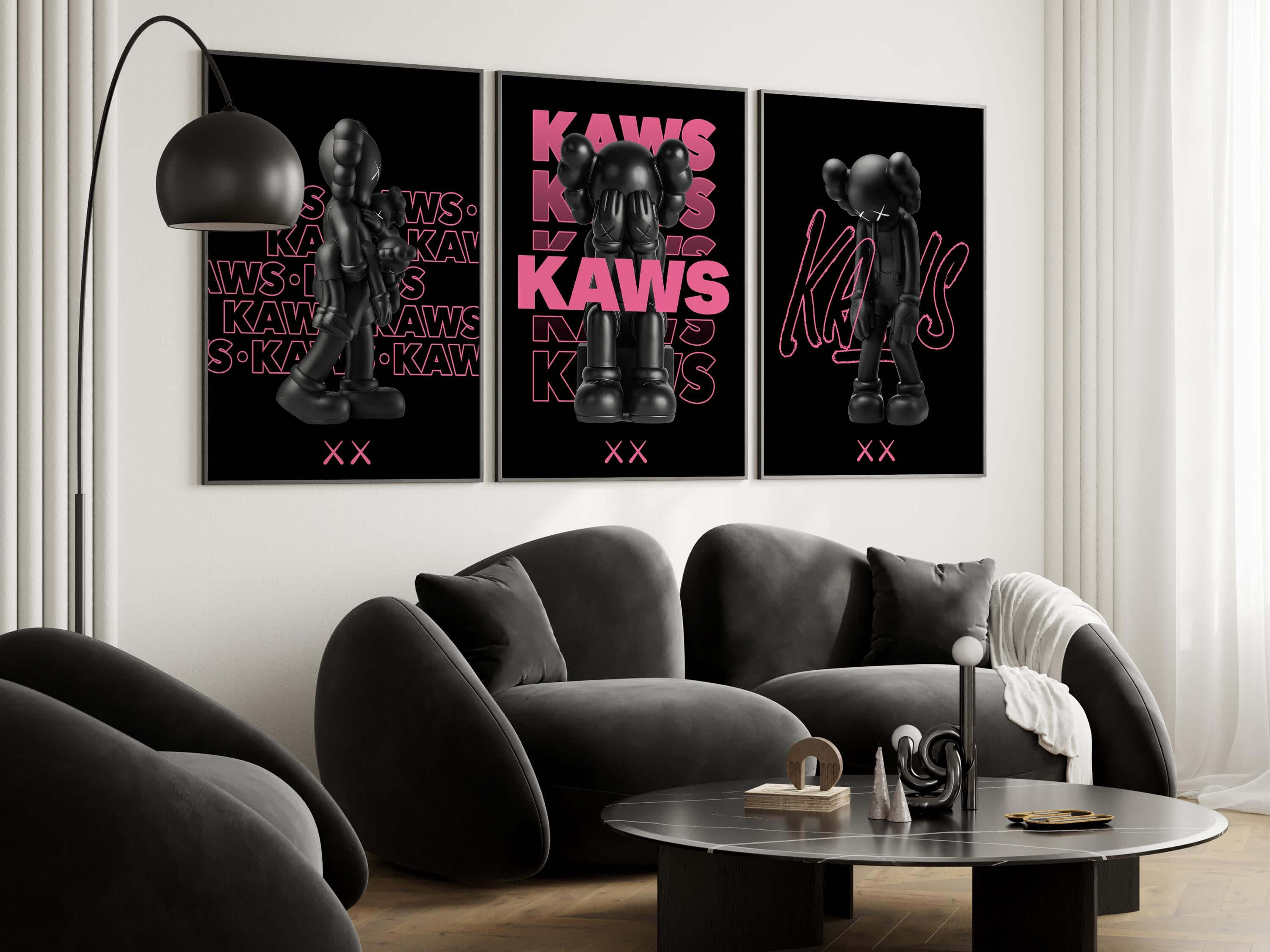 Pink Hypebeast Poster Set of 3 - Haus of Prints