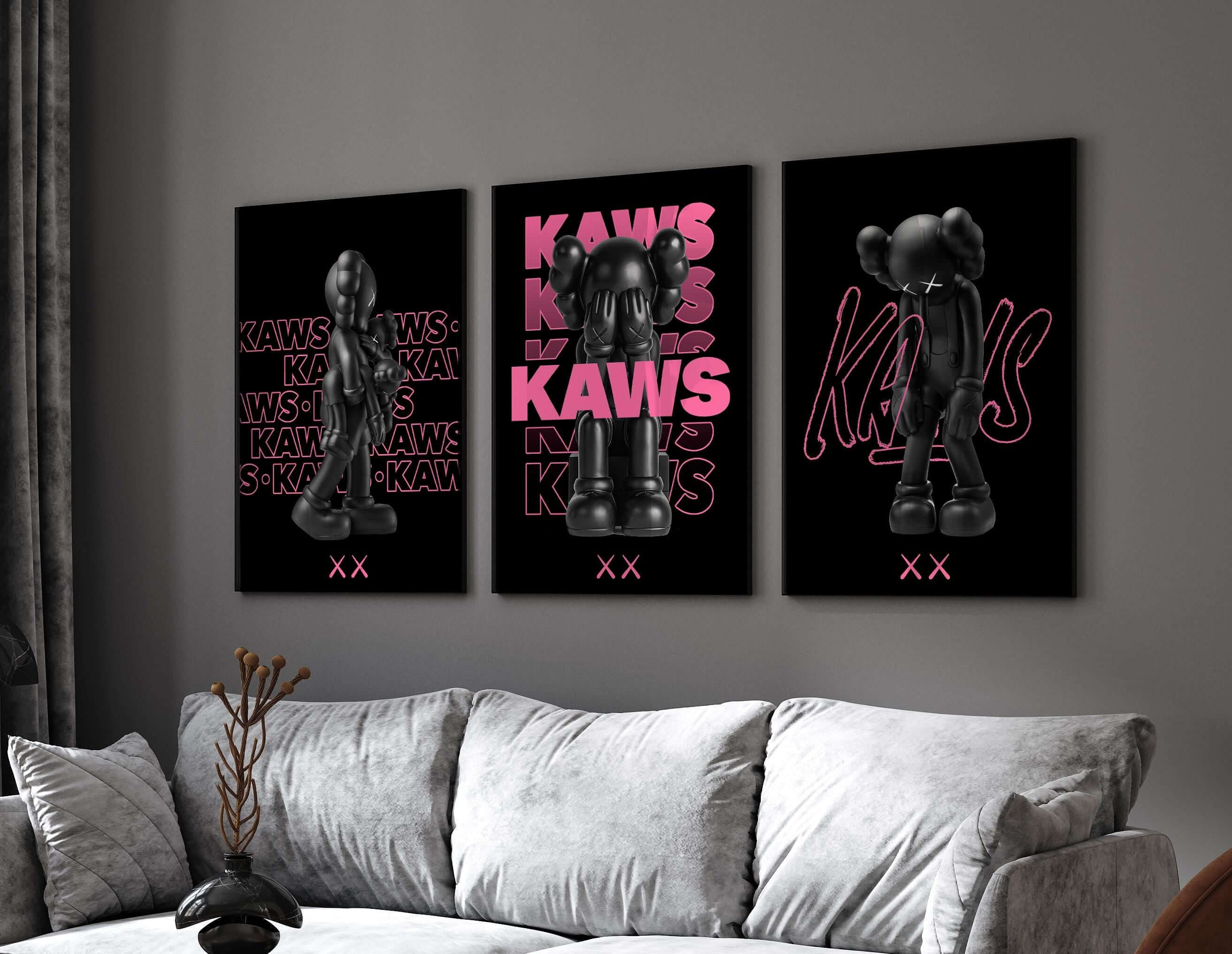 Pink Hypebeast Poster Set of 3 - Haus of Prints