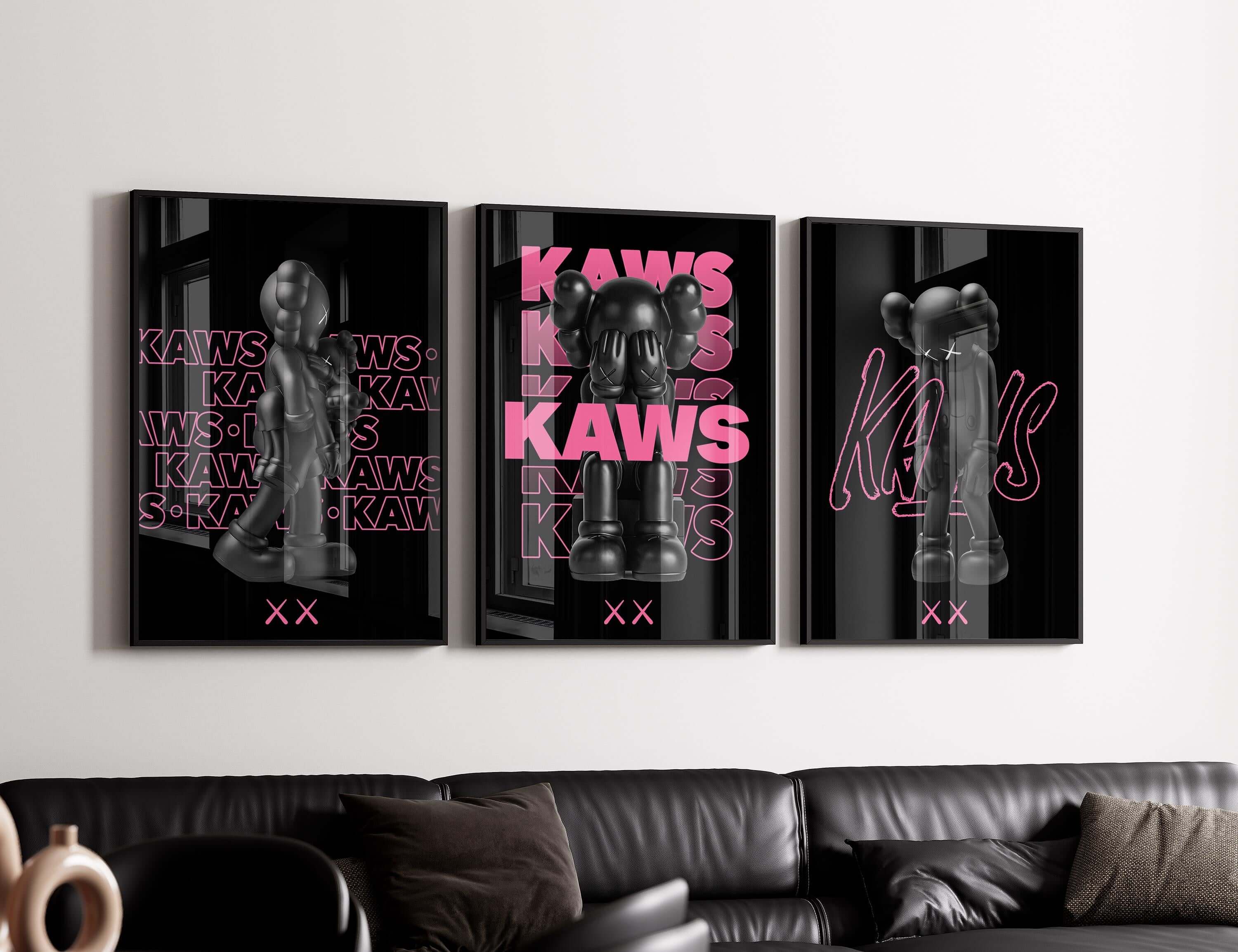 Pink Hypebeast Poster Set of 3 - Haus of Prints