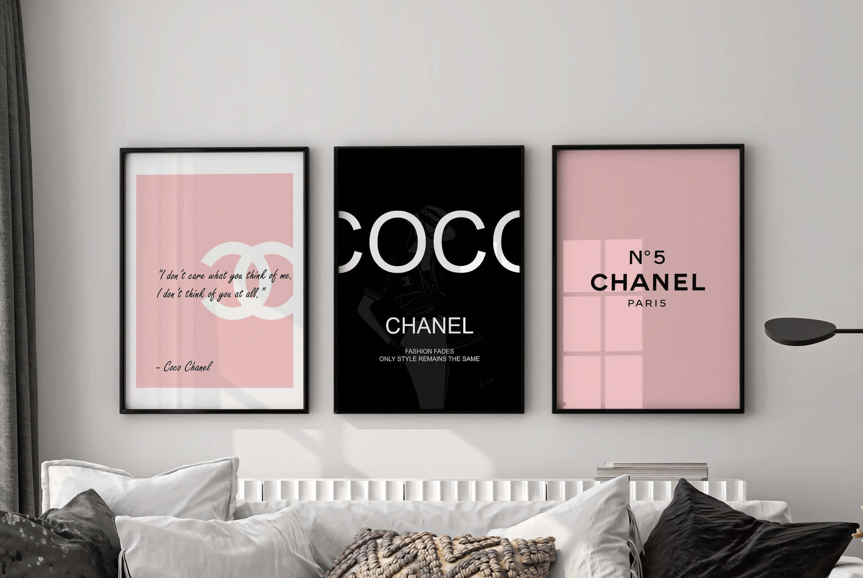 Pink Luxury Fashion Prints Set of 3 - Haus of Prints