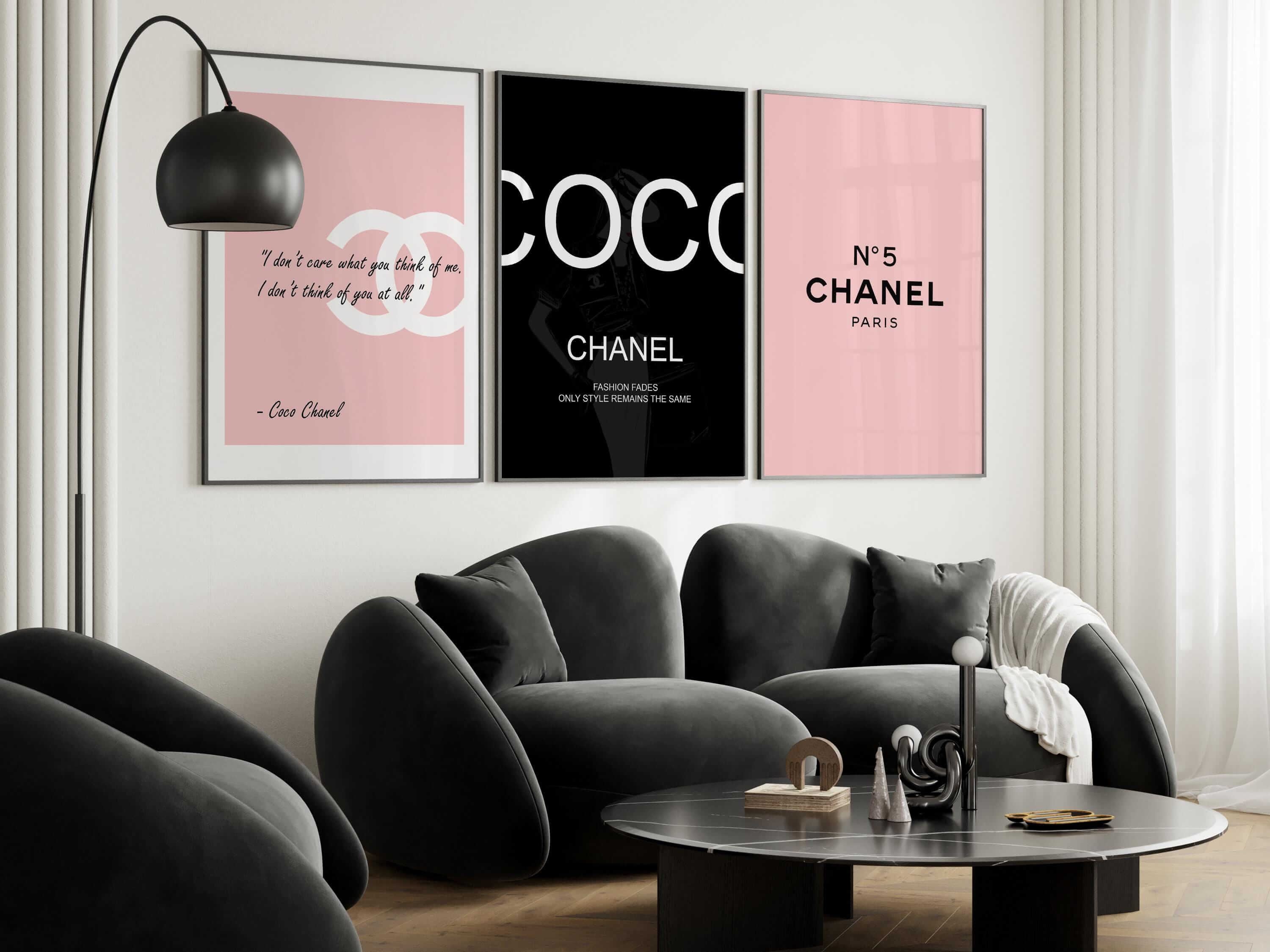 Pink Luxury Fashion Prints Set of 3 - Haus of Prints