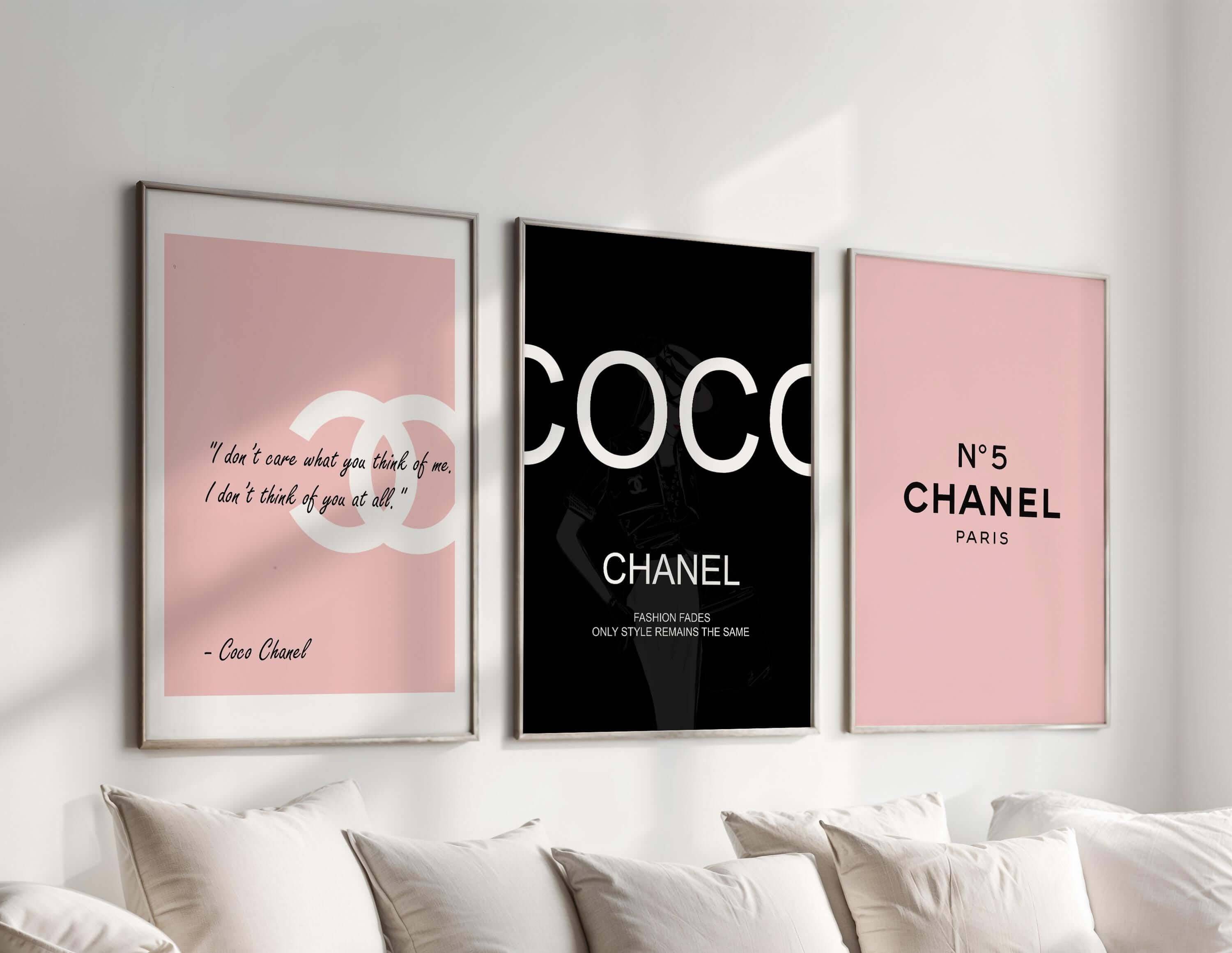 Pink Luxury Fashion Prints Set of 3 - Haus of Prints