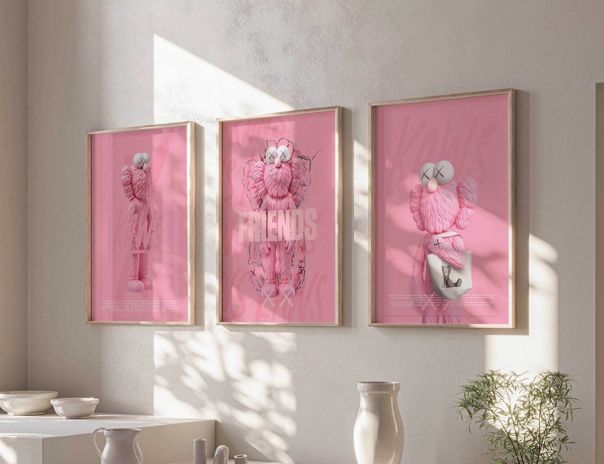 Pink Urban Wall Art Set of 3 - Haus of Prints