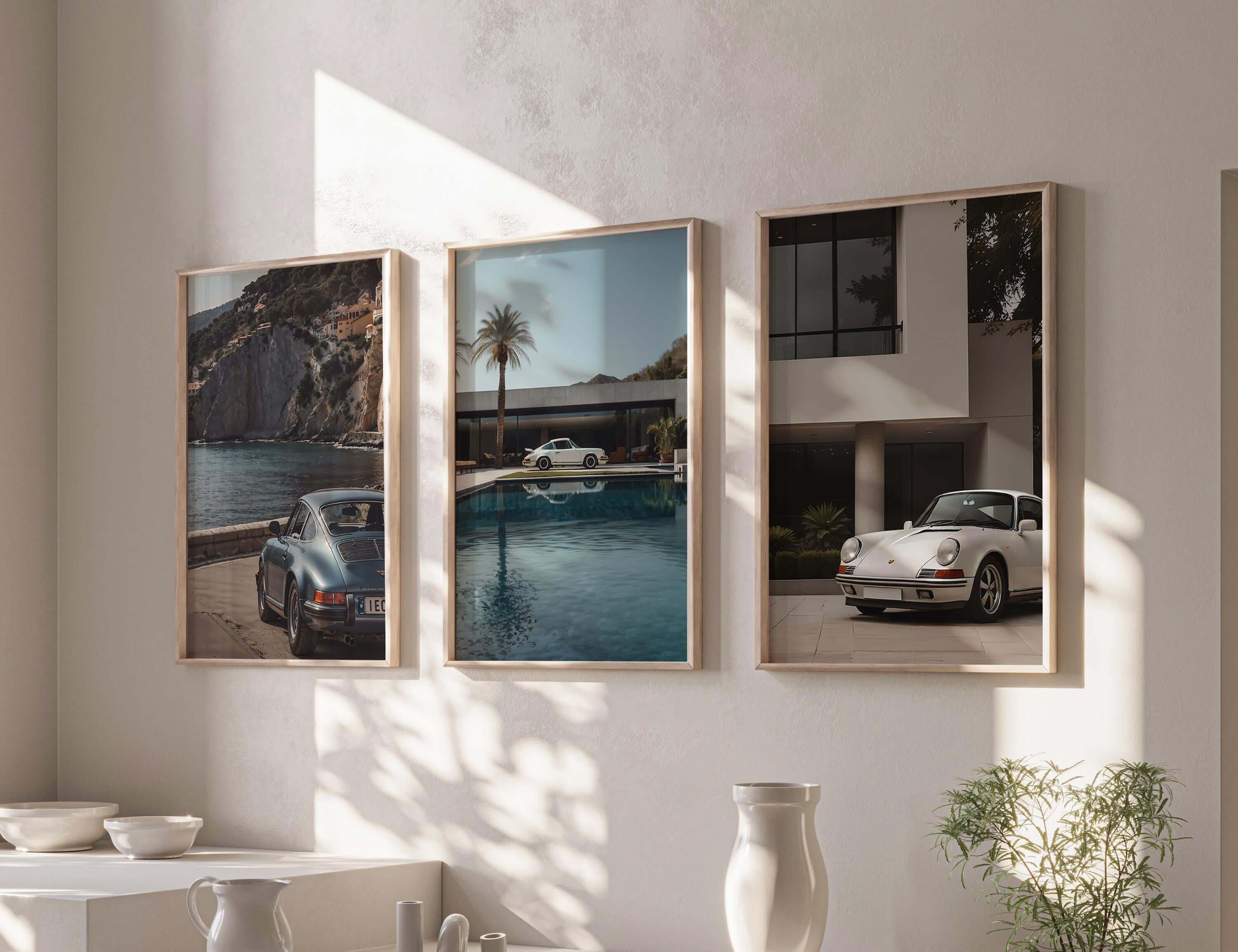 Porsche 911 Printable Wall Art Set of 3 - Haus of Prints