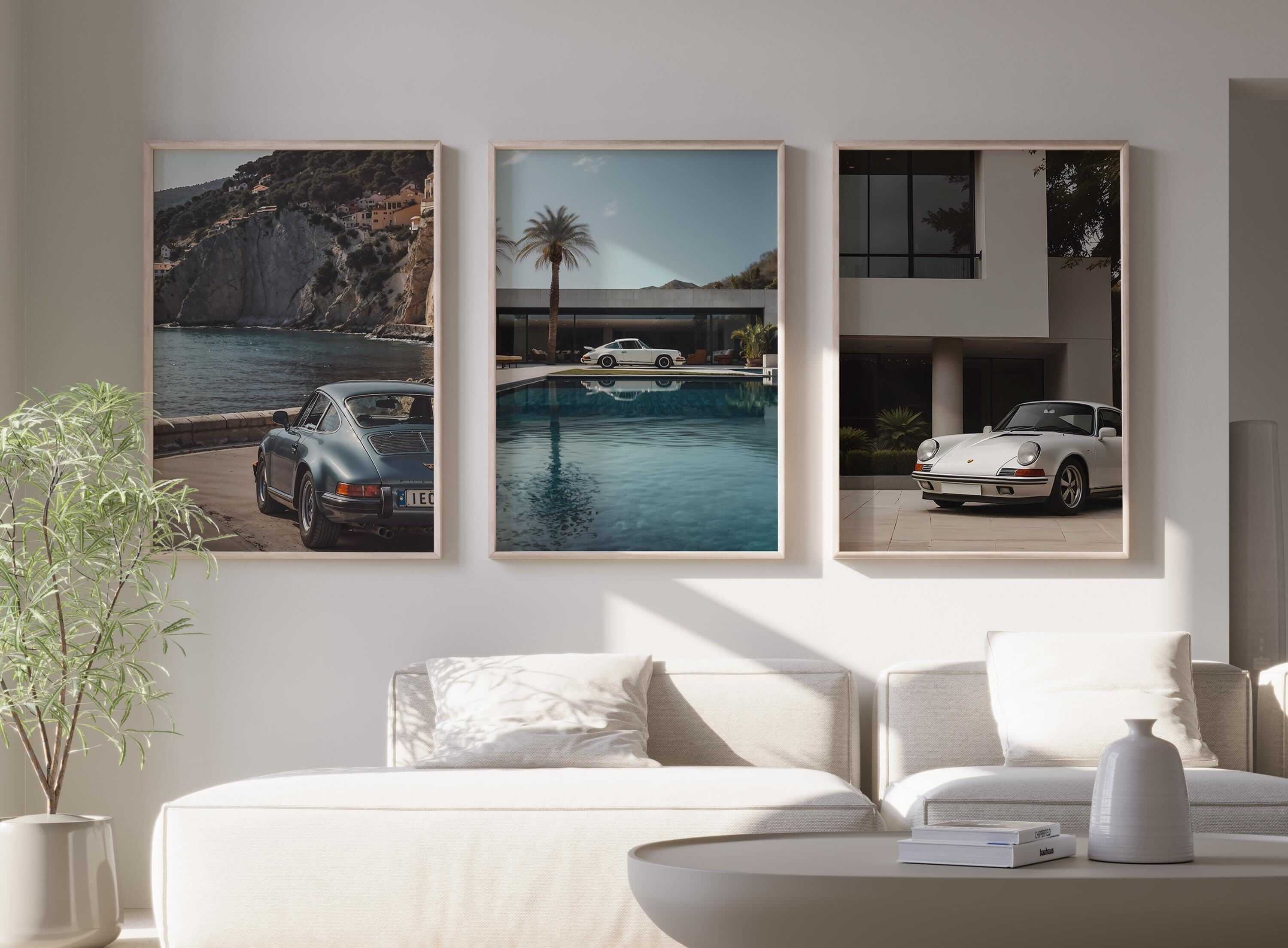 Porsche 911 Printable Wall Art Set of 3 - Haus of Prints
