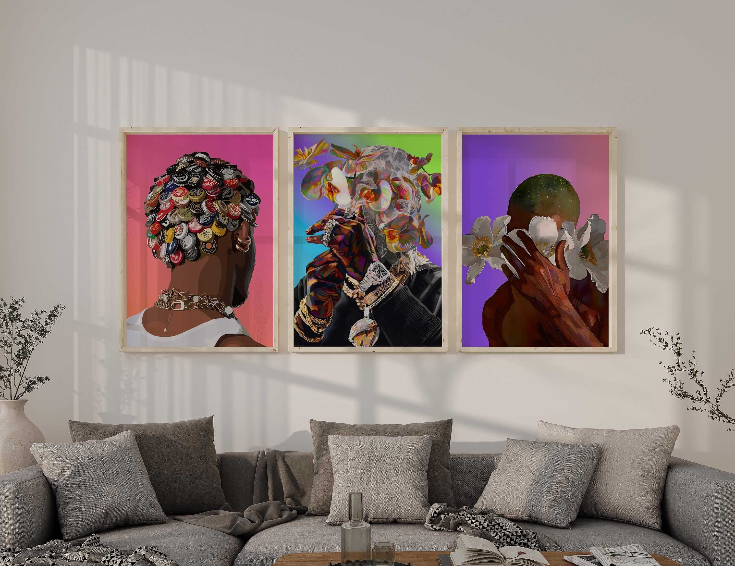 Printable Black Men Poster Set of 3 - Haus of Prints