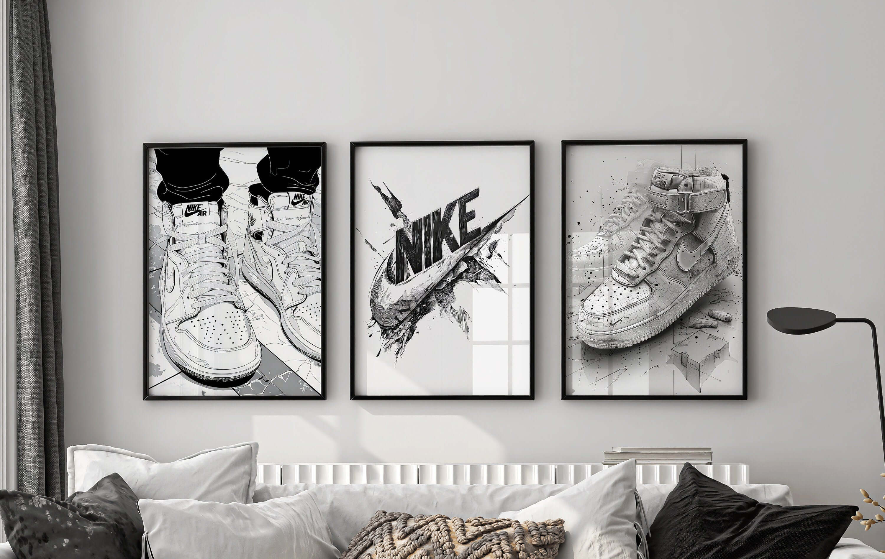 Printable Sneaker Wall Art Set of 3 - Haus of Prints