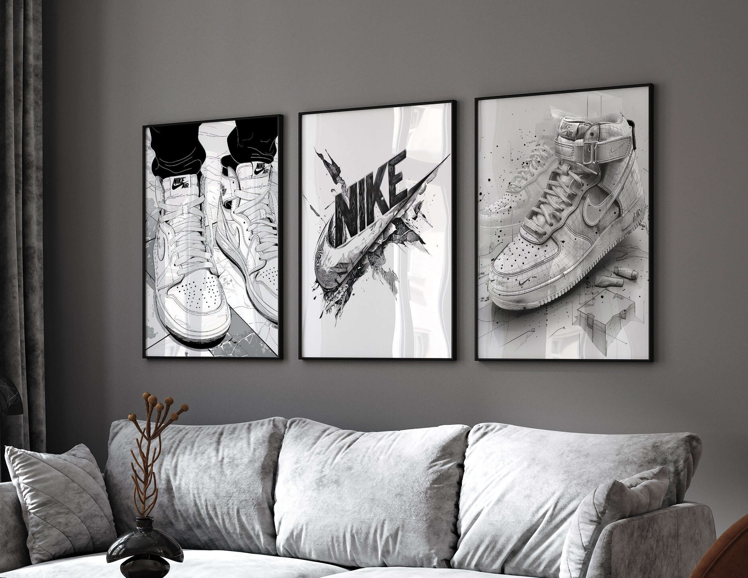 Printable Sneaker Wall Art Set of 3 - Haus of Prints