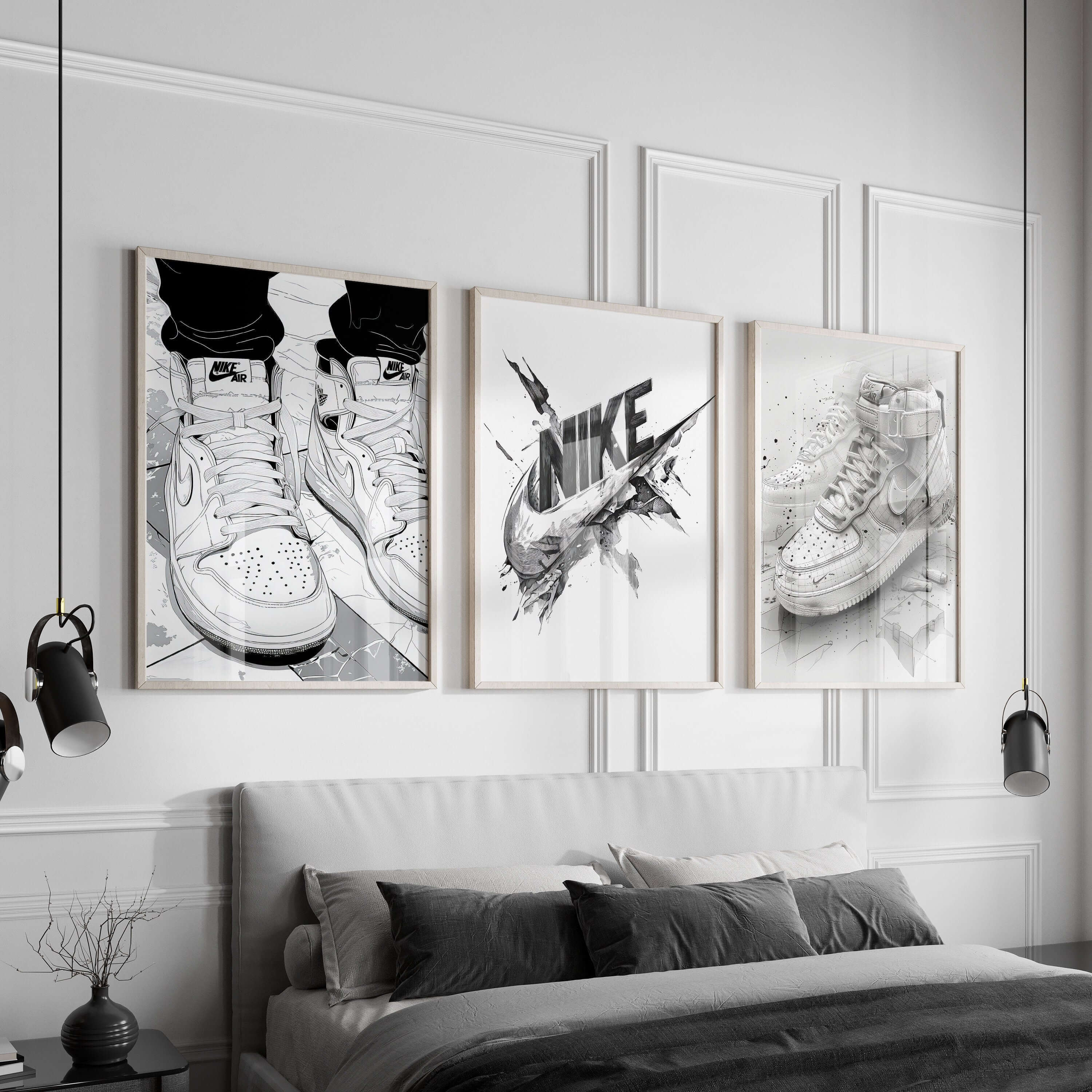 Printable Sneaker Wall Art Set of 3 - Haus of Prints