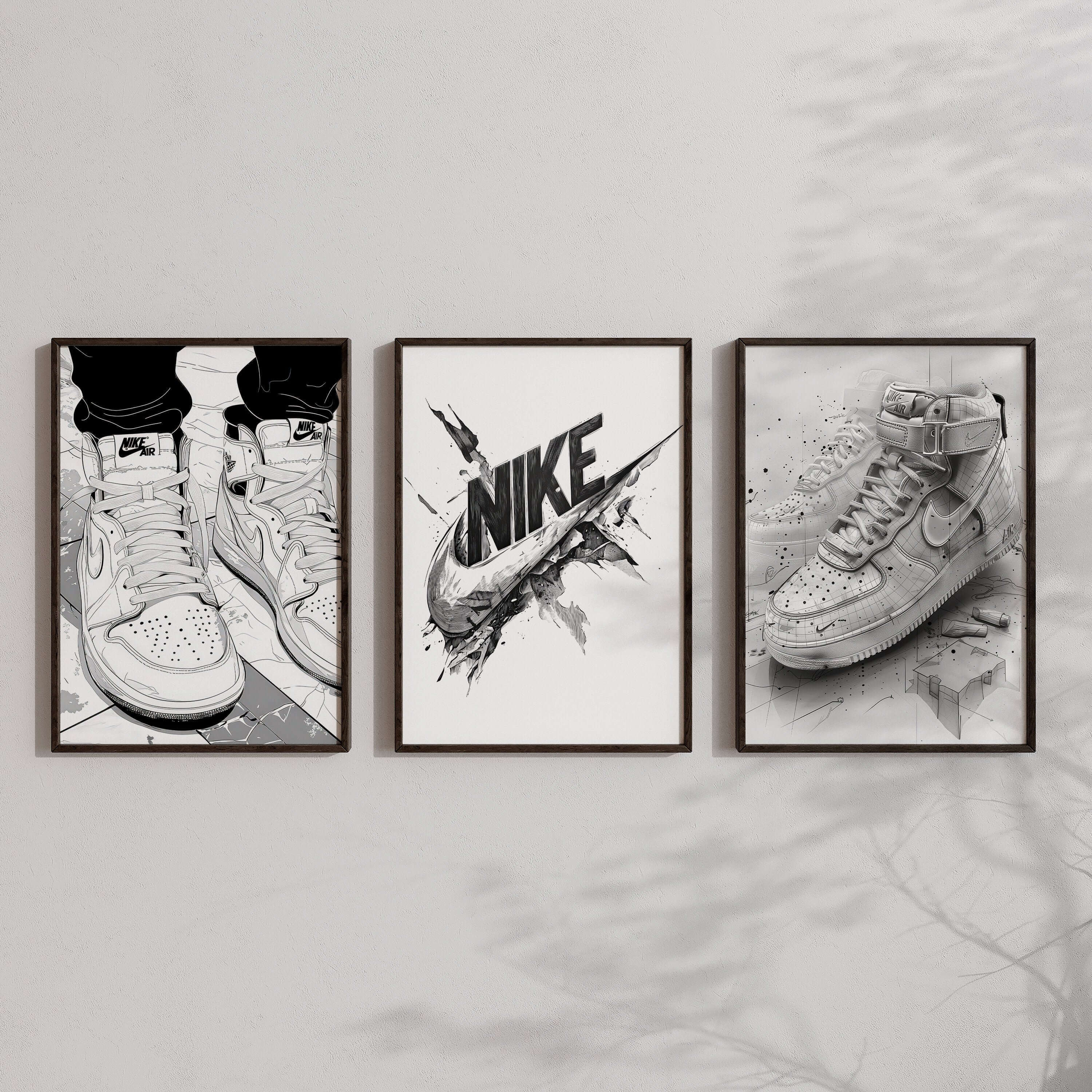 Printable Sneaker Wall Art Set of 3 - Haus of Prints