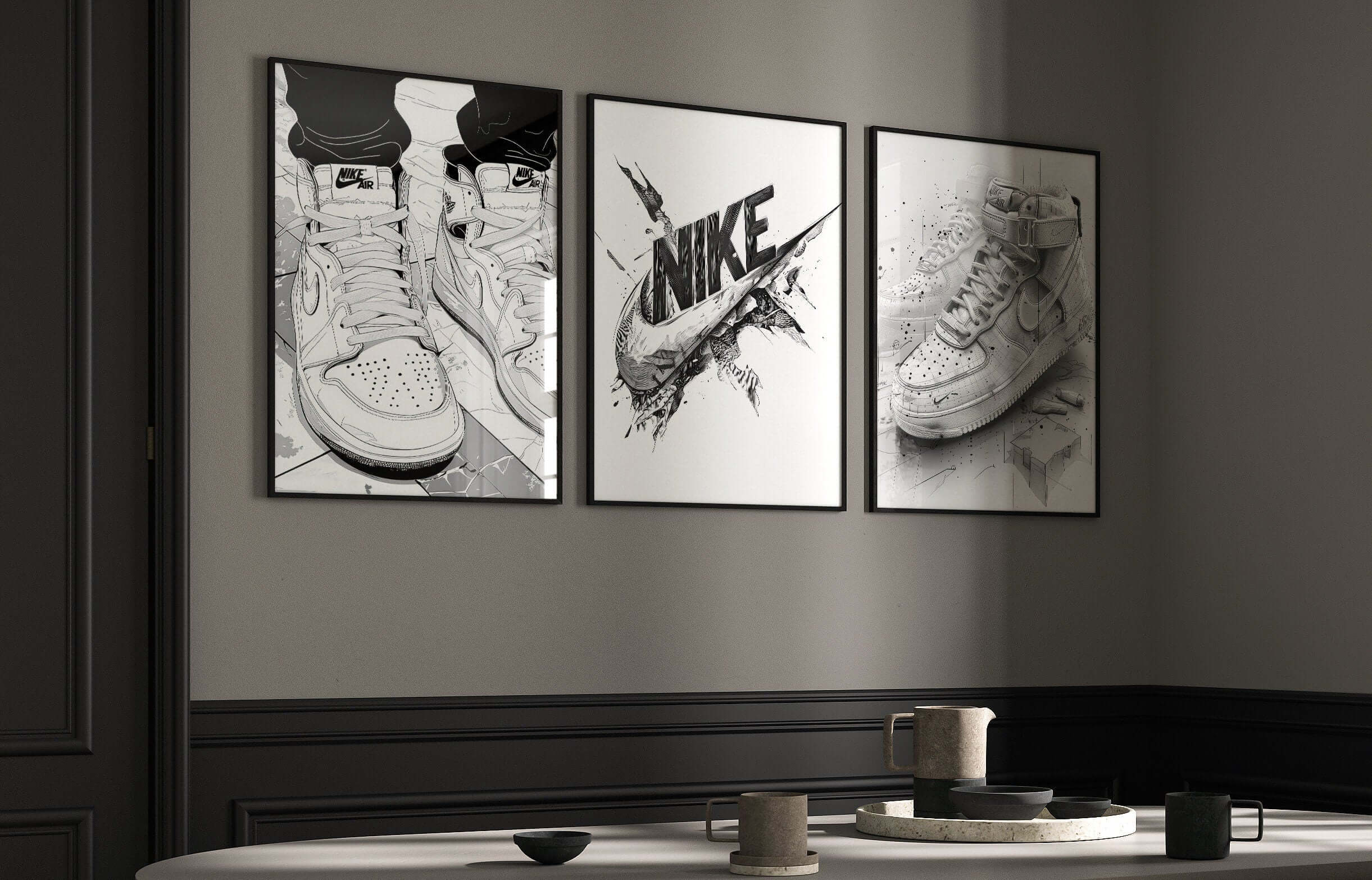 Printable Sneaker Wall Art Set of 3 - Haus of Prints