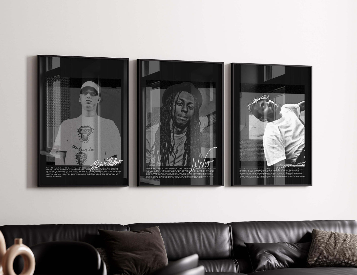 Rap Album Cover Wall Art Set of 3 - Haus of Prints