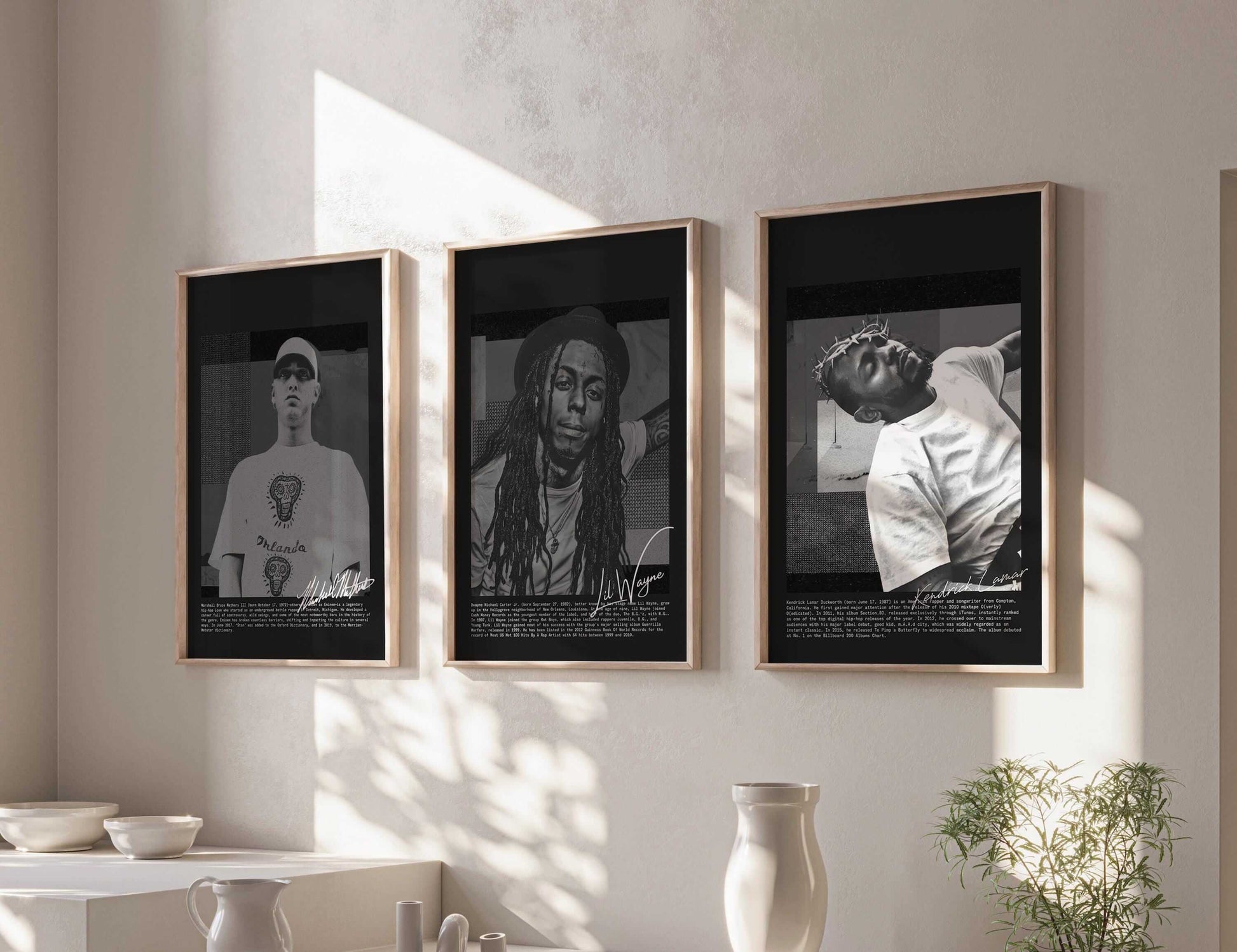 Rap Album Cover Wall Art Set of 3 - Haus of Prints