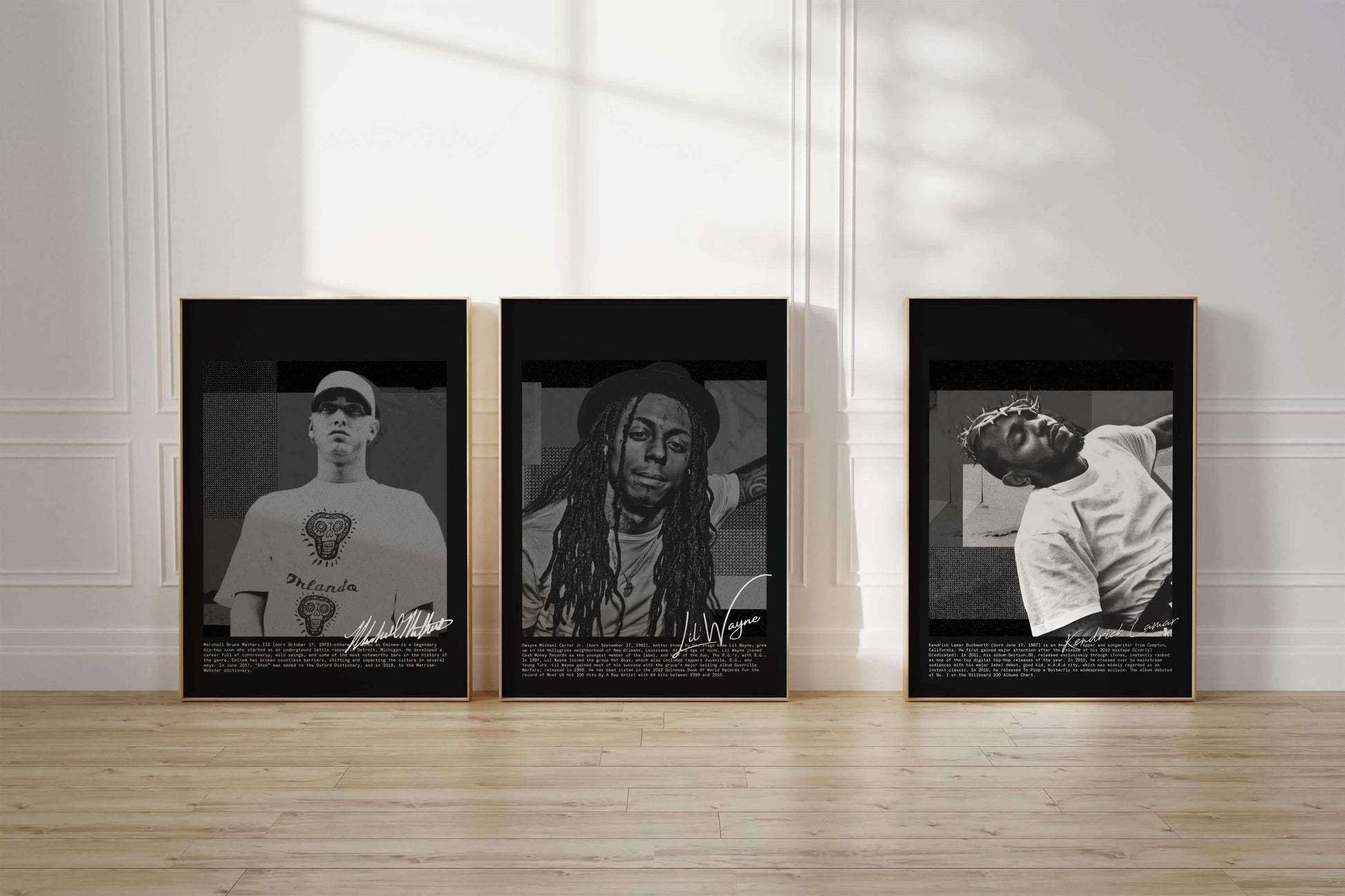 Rap Album Cover Wall Art Set of 3 - Haus of Prints