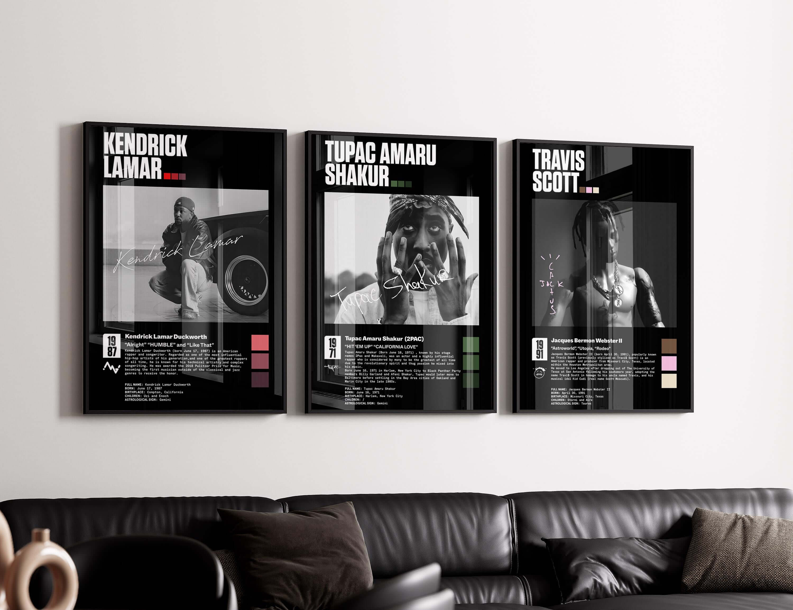 Rap legends Poster Set of 3 - Haus of Prints