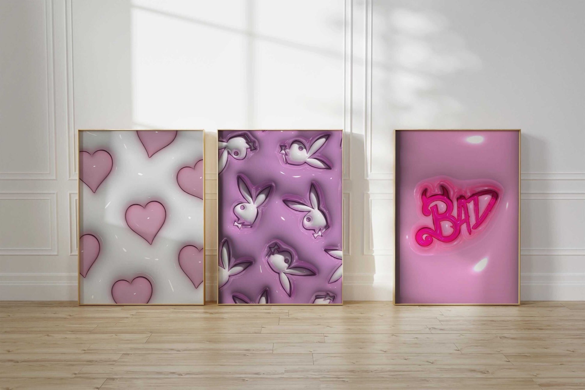 Set of 12 Trendy Hypebeast 3D Posters - Haus of Prints