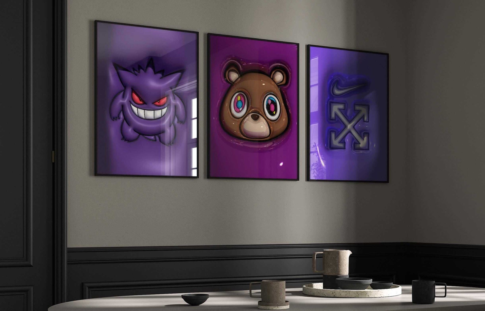 Set of 16 Hypebeast 3D Wall Art Posters - Haus of Prints