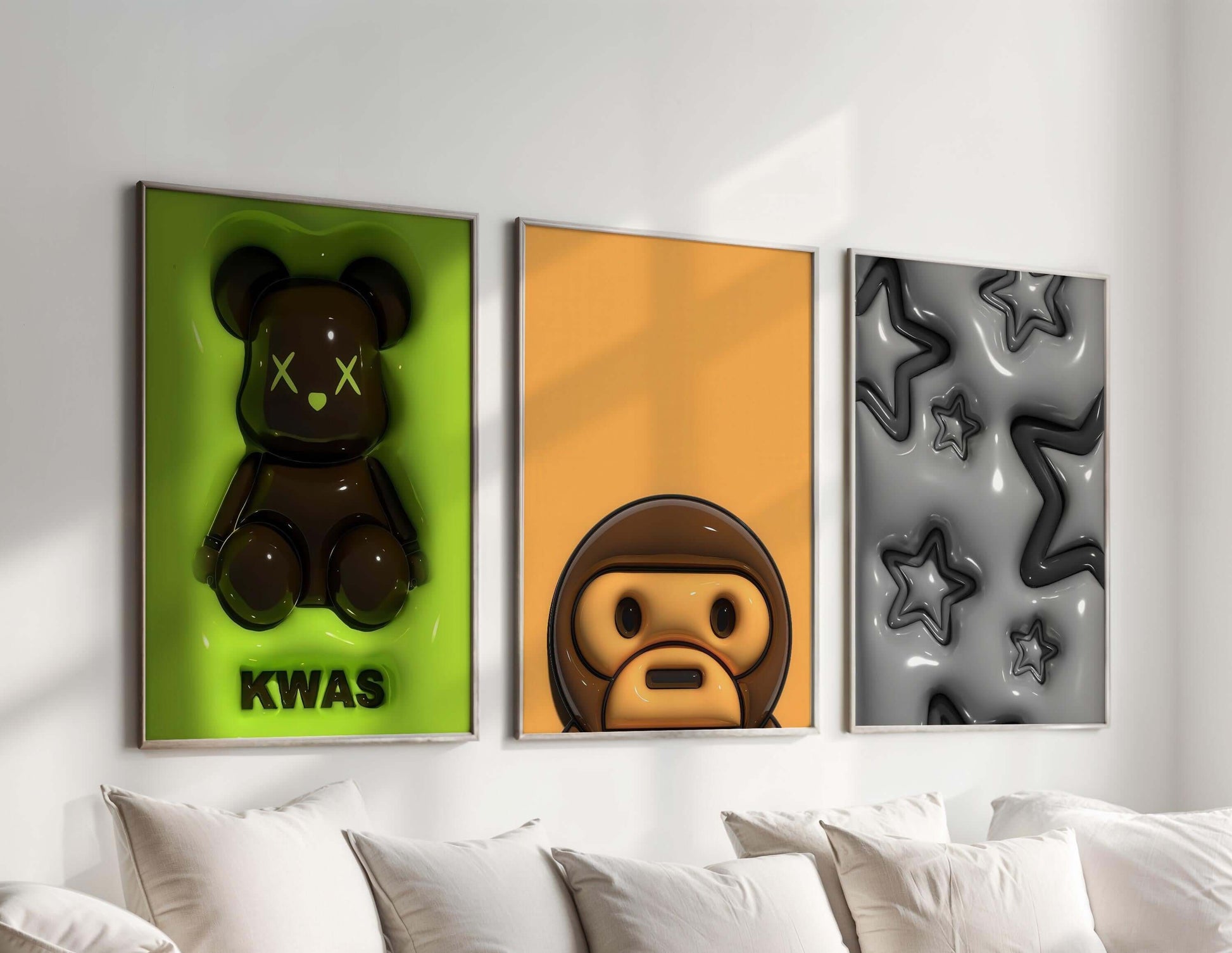 Set of 16 Hypebeast 3D Wall Art Posters - Haus of Prints